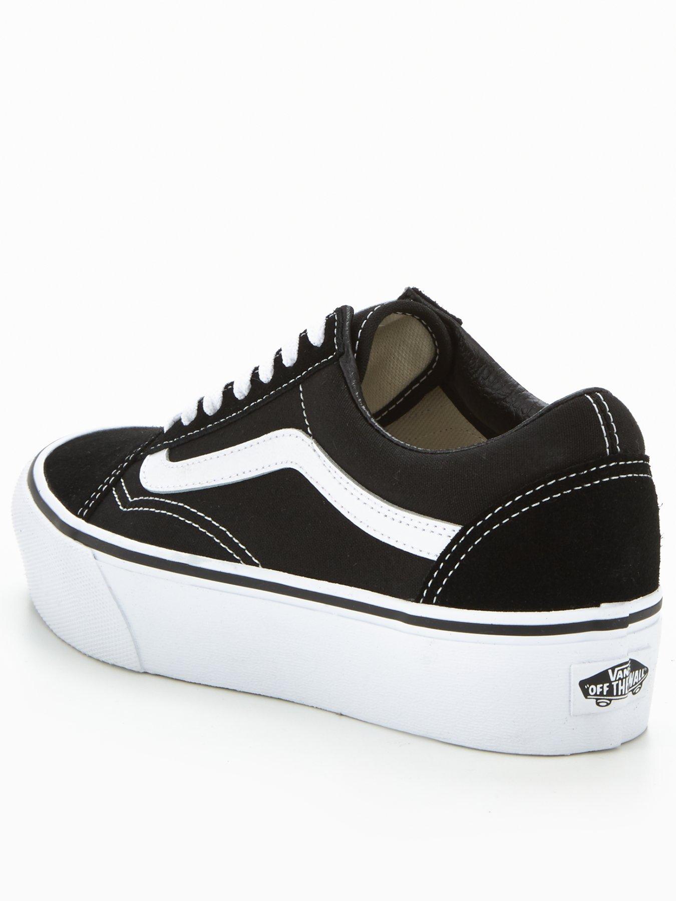 Image 3 of 6 of Vans Womens Old Skool Platform Trainers - Black