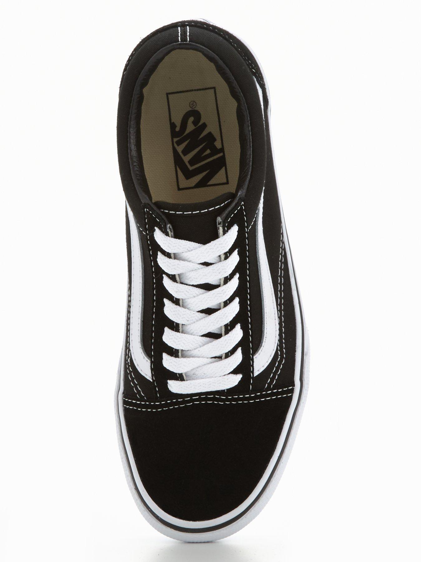 Image 4 of 6 of Vans Womens Old Skool Platform Trainers - Black