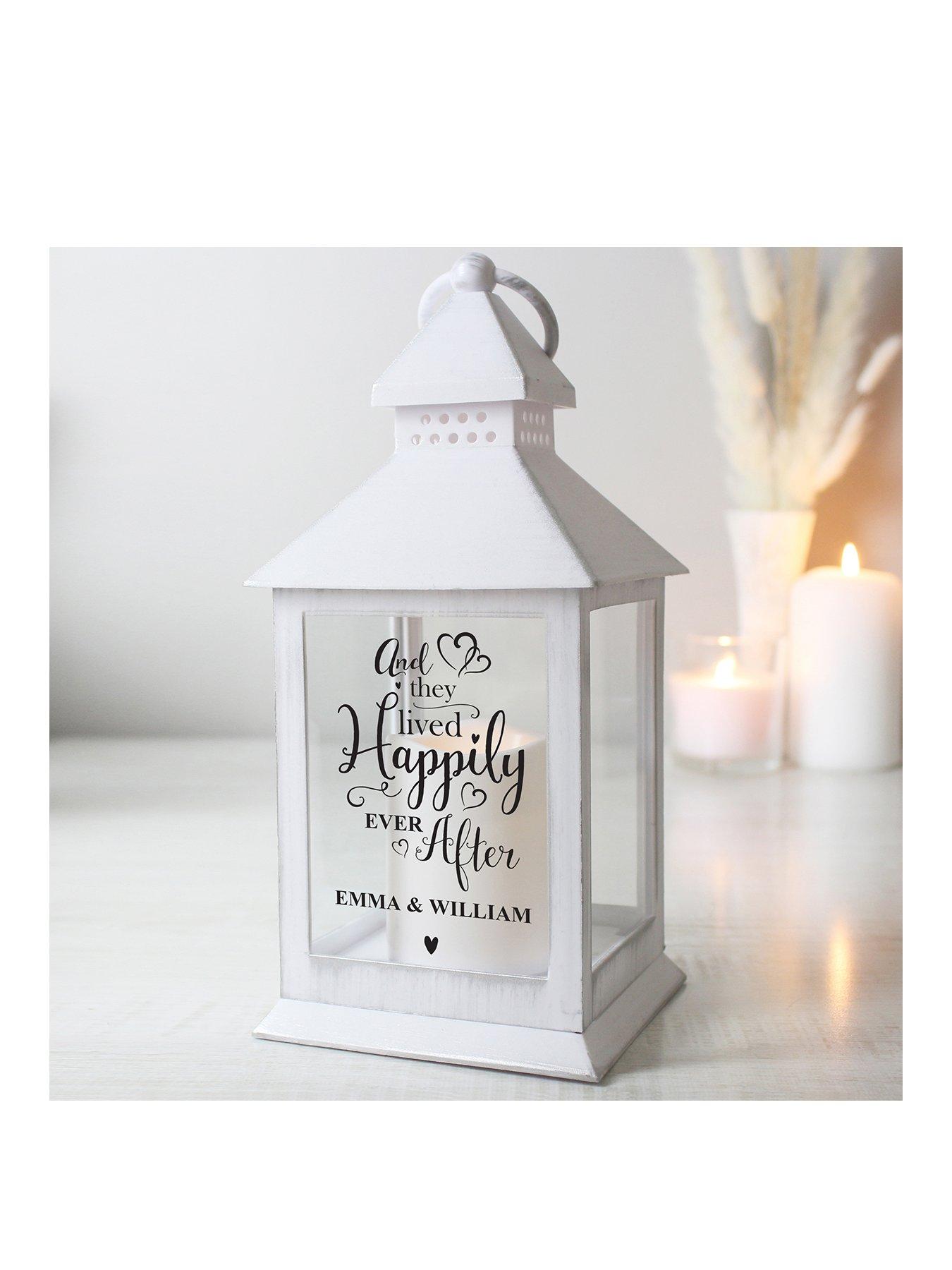 Image 1 of 4 of The Personalised Memento Company Personalised Happily Ever After Lantern
