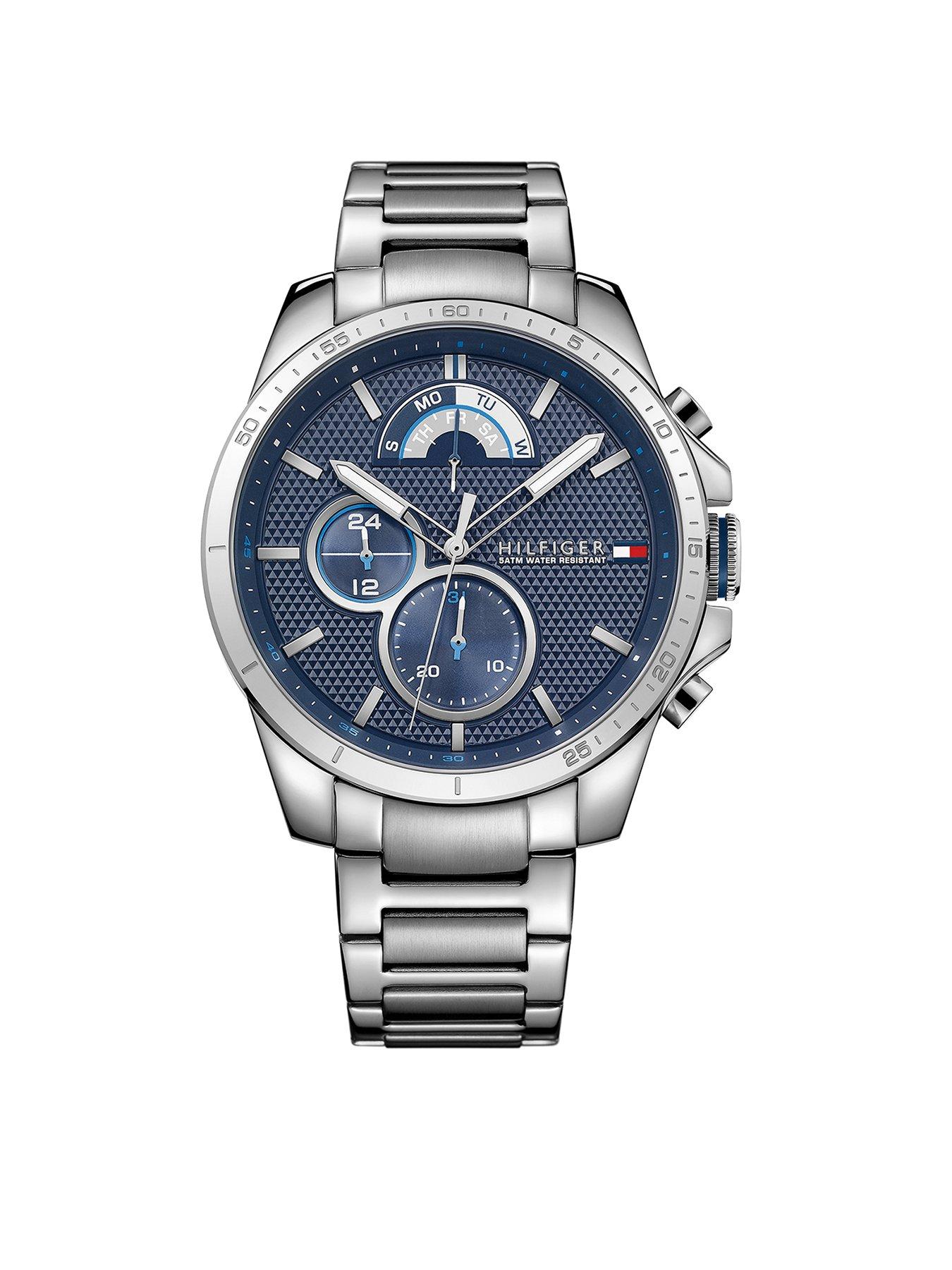 Mens silver 2025 tommy hilfiger watch