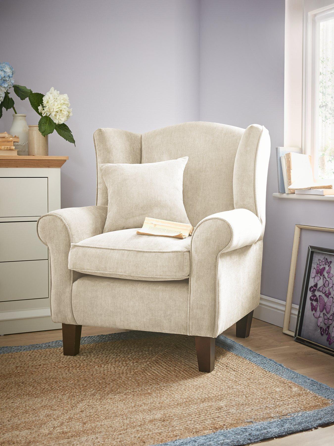 Very Home Denton Grace Chenille Fabric Wing Chair