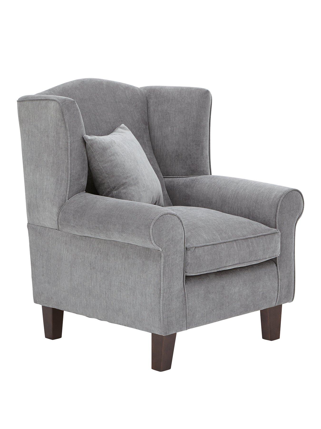 Image 3 of 5 of Very Home Denton&nbsp;Grace Chenille Fabric Wing Chair