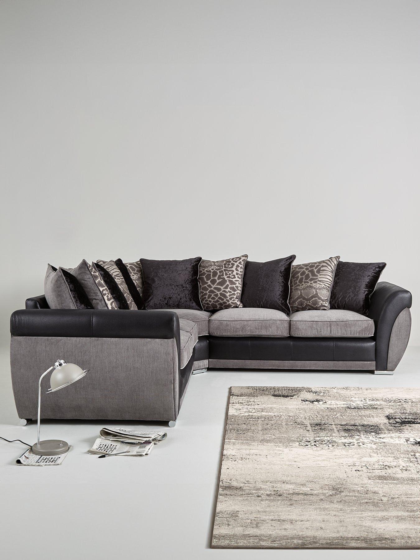 very-home-hilton-double-arm-corner-group-sofa