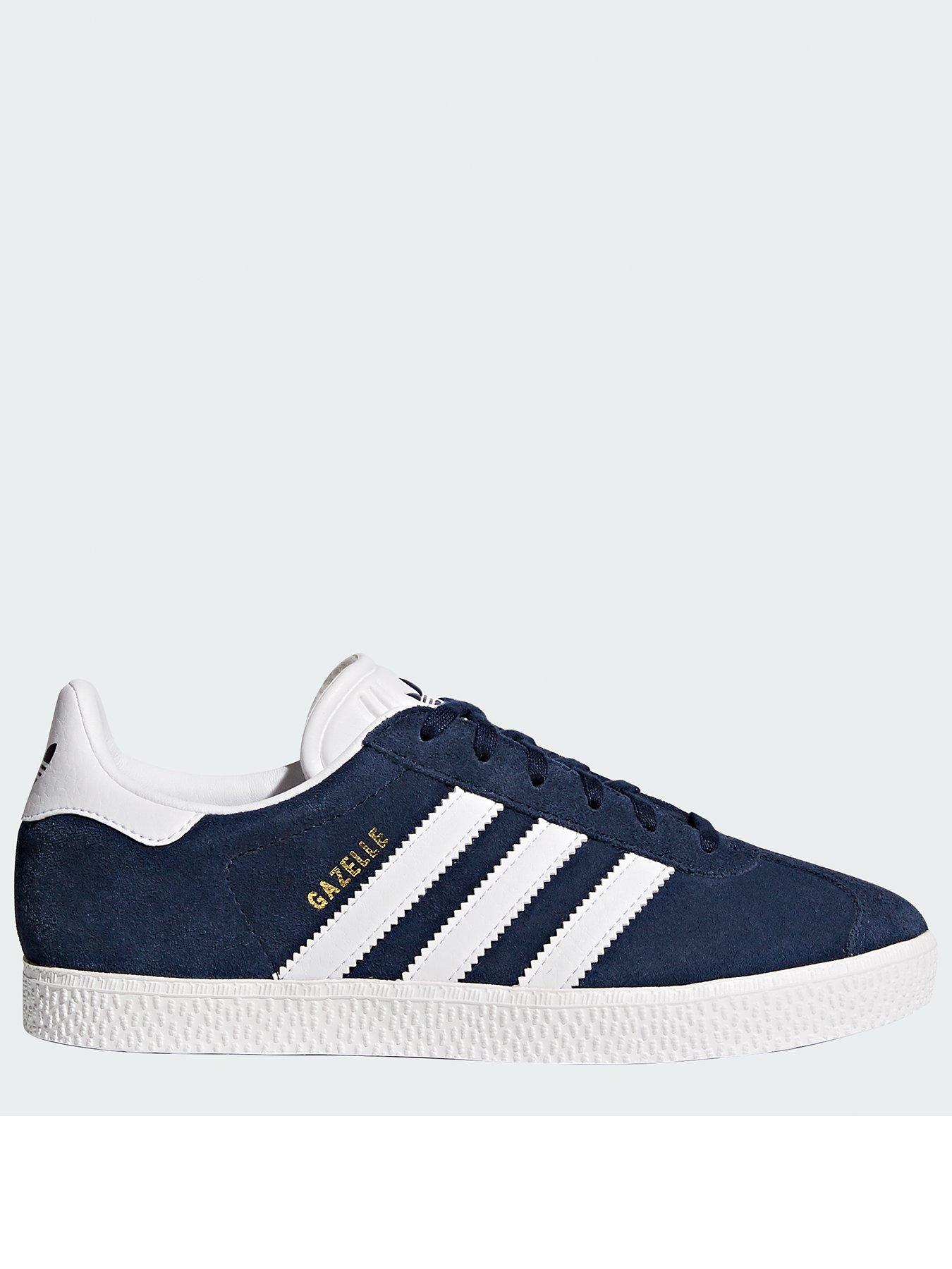 Image 3 of 6 of adidas Originals Unisex Junior Gazelle Trainers - Navy