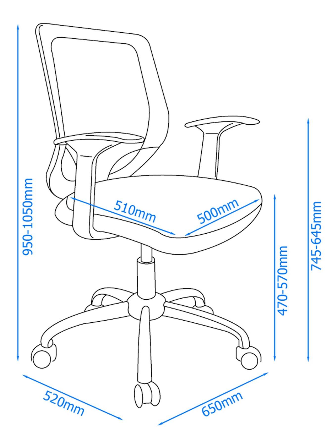 Image 4 of 4 of Alphason Atlanta Mesh Back Office Chair - Black