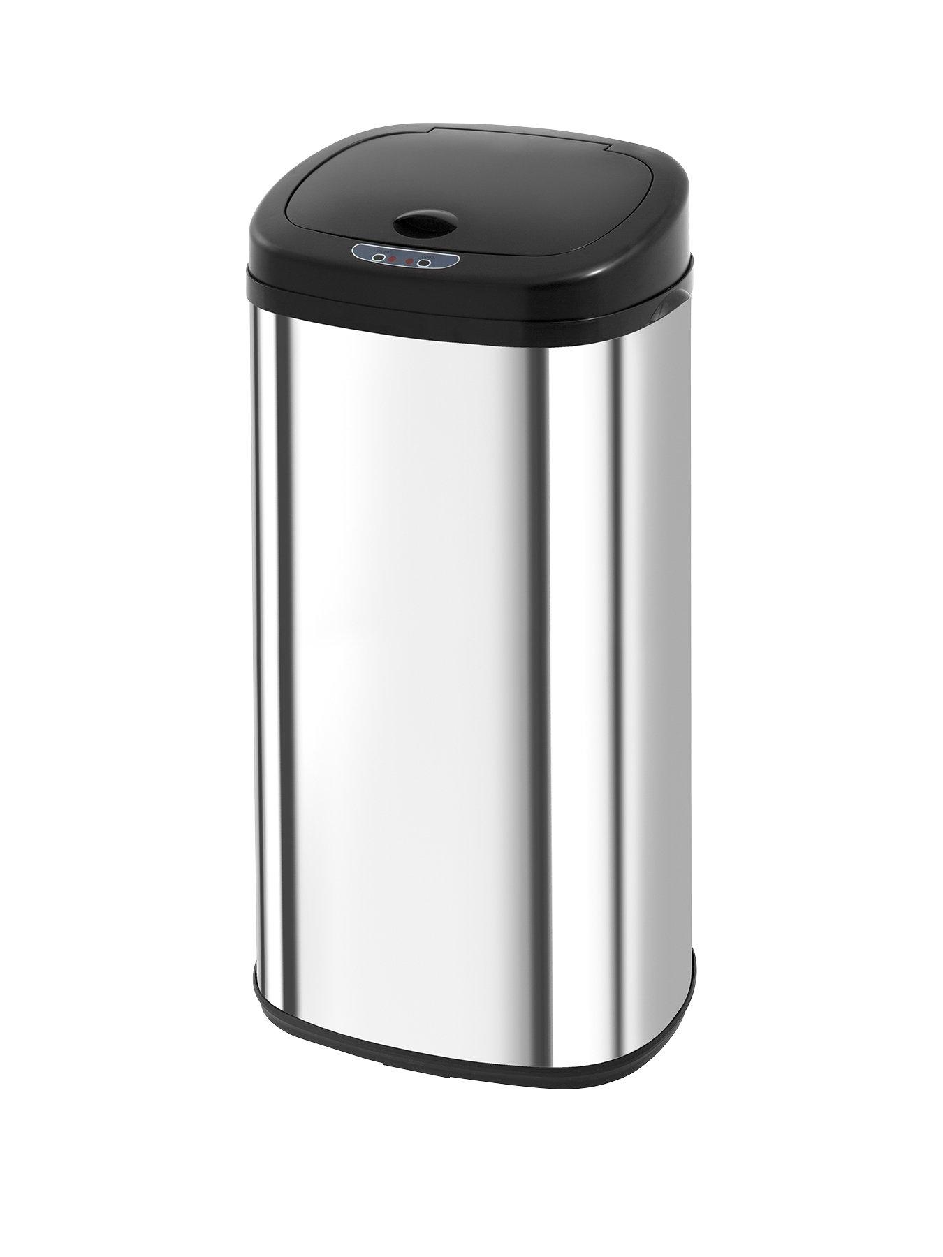 morphy-richards-50-litre-chromanbspsquare-sensor-bin-ndash-stainless-steel