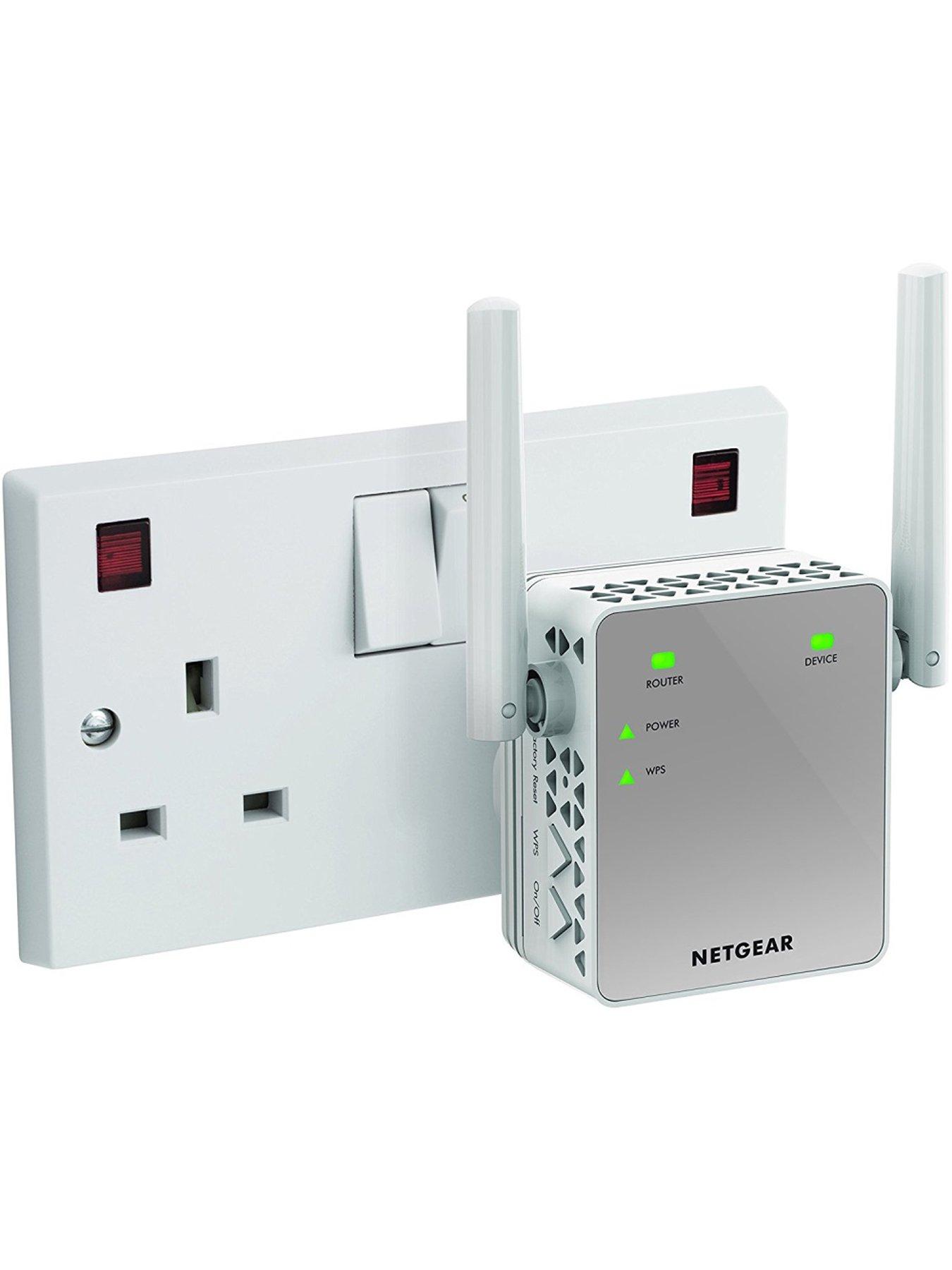 Netgear Wi-Fi Booster Range Extender EX3700 - Coverage Up-to sq ft and 15 Devices with AC750 Dual Band Wireless Signal | Very Ireland