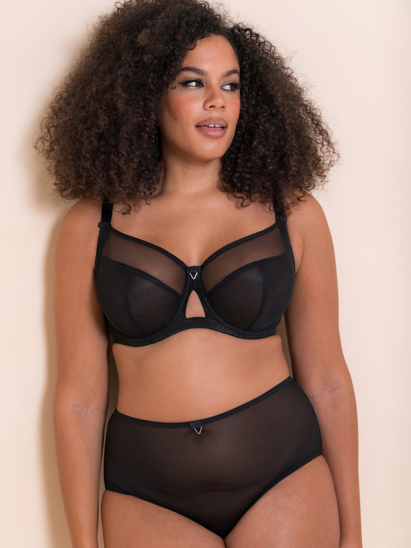 Image 1 of 6 of Curvy Kate Victory Balconette Bra - Black