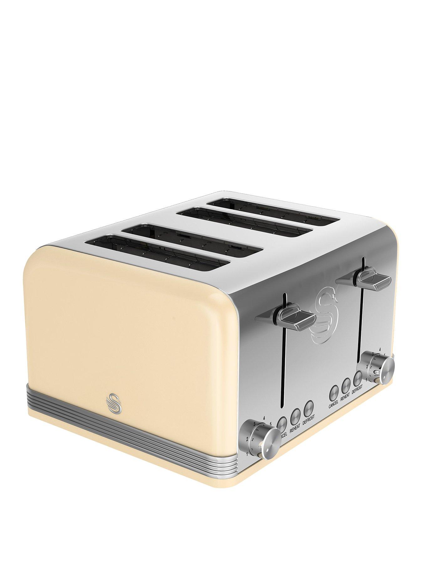 undefined ST19020CN 4-Slice Retro Toaster - Cream