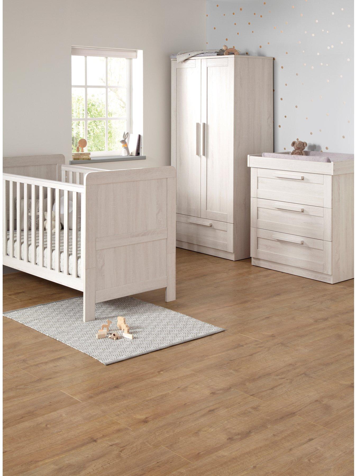 Image 1 of 6 of Mamas & Papas Atlas Cot Bed, Dresser &amp; Wardrobe
