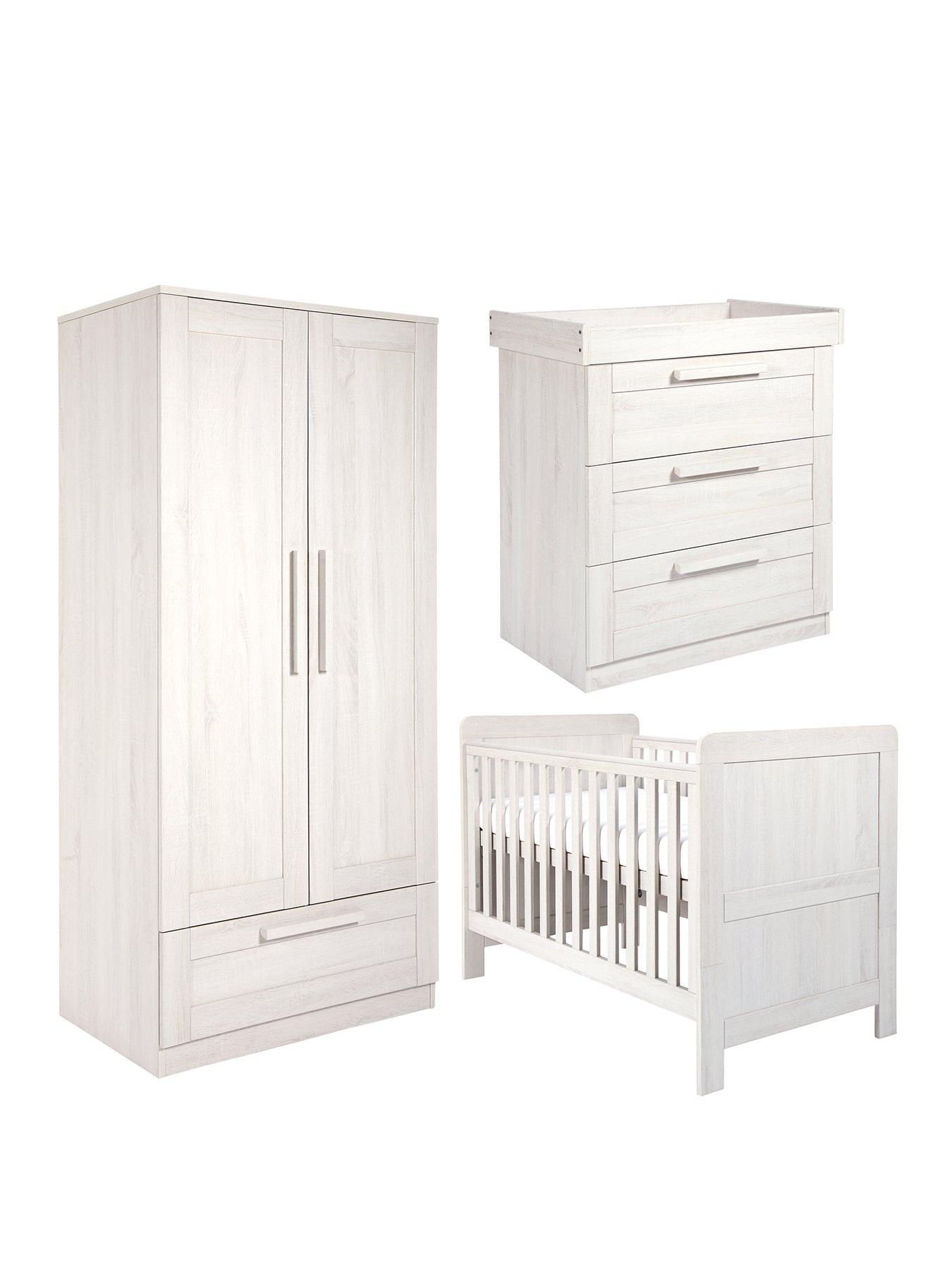 Image 2 of 6 of Mamas & Papas Atlas Cot Bed, Dresser &amp; Wardrobe