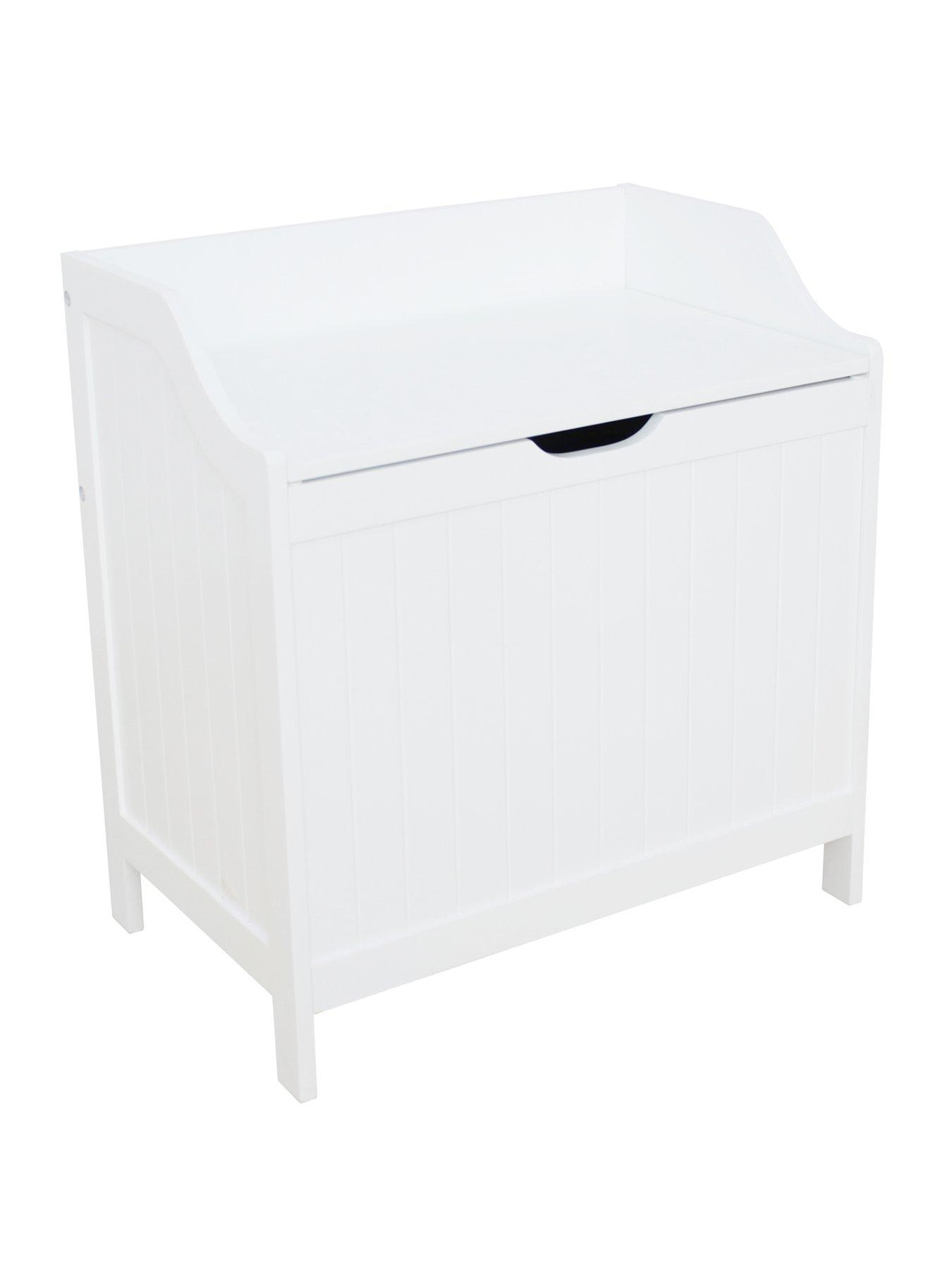 lloyd-pascal-portland-laundry-hamper-whitestillFront