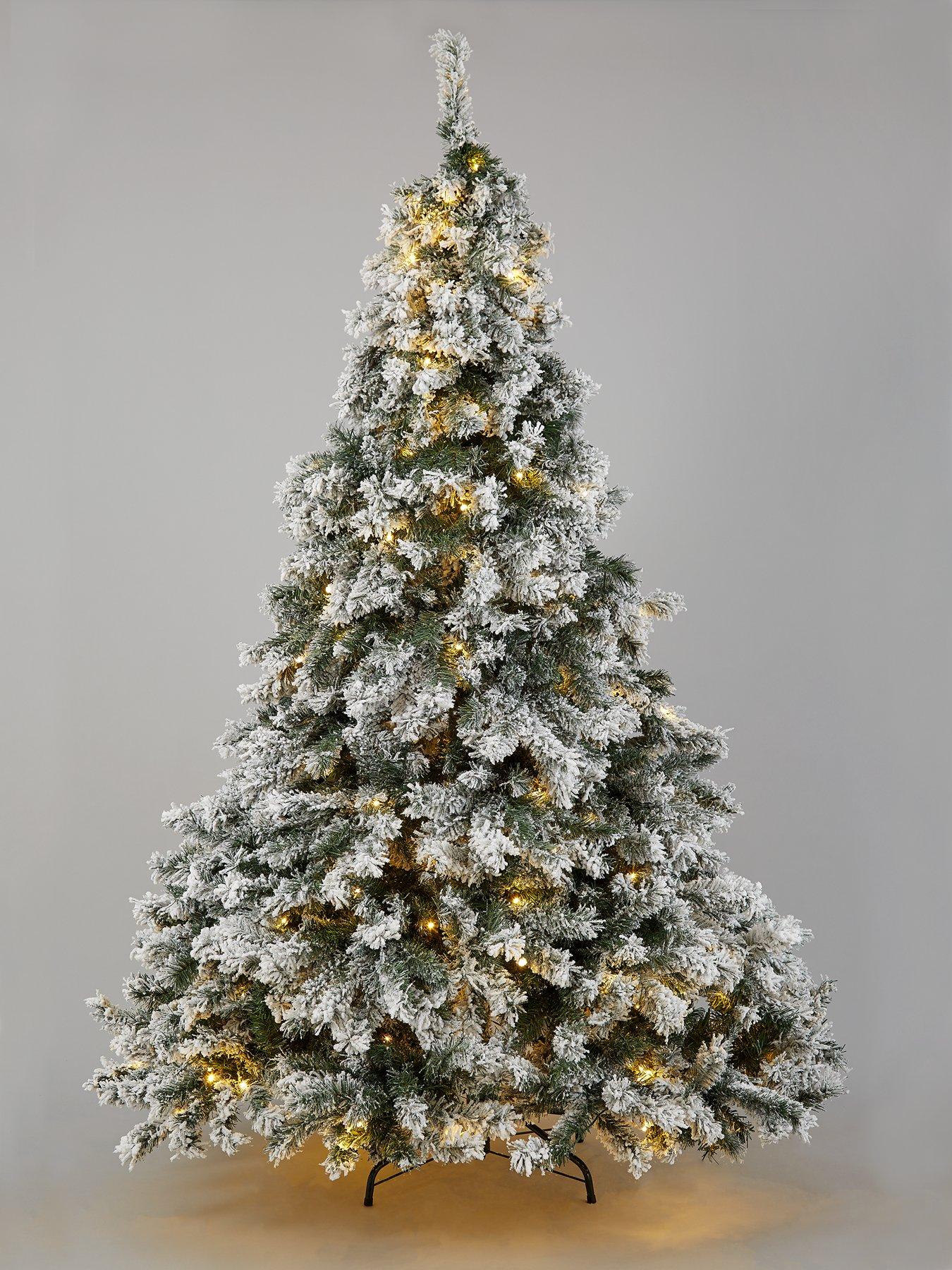 Artificial Green Christmas Tree - 180cm (6ft) With Warm White