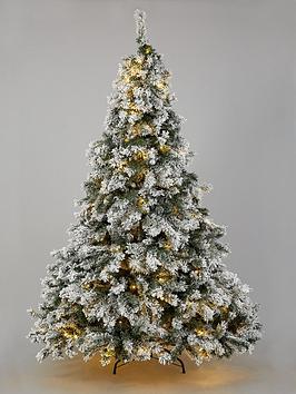 very-home-6ft-flocked-pre-lit-downswept-pine-christmas-tree