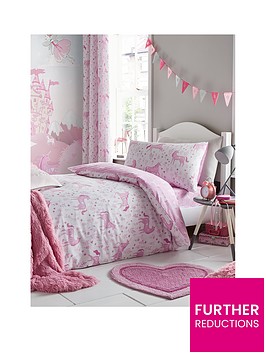 catherine-lansfield-folk-unicorn-duvet-cover-set-pink
