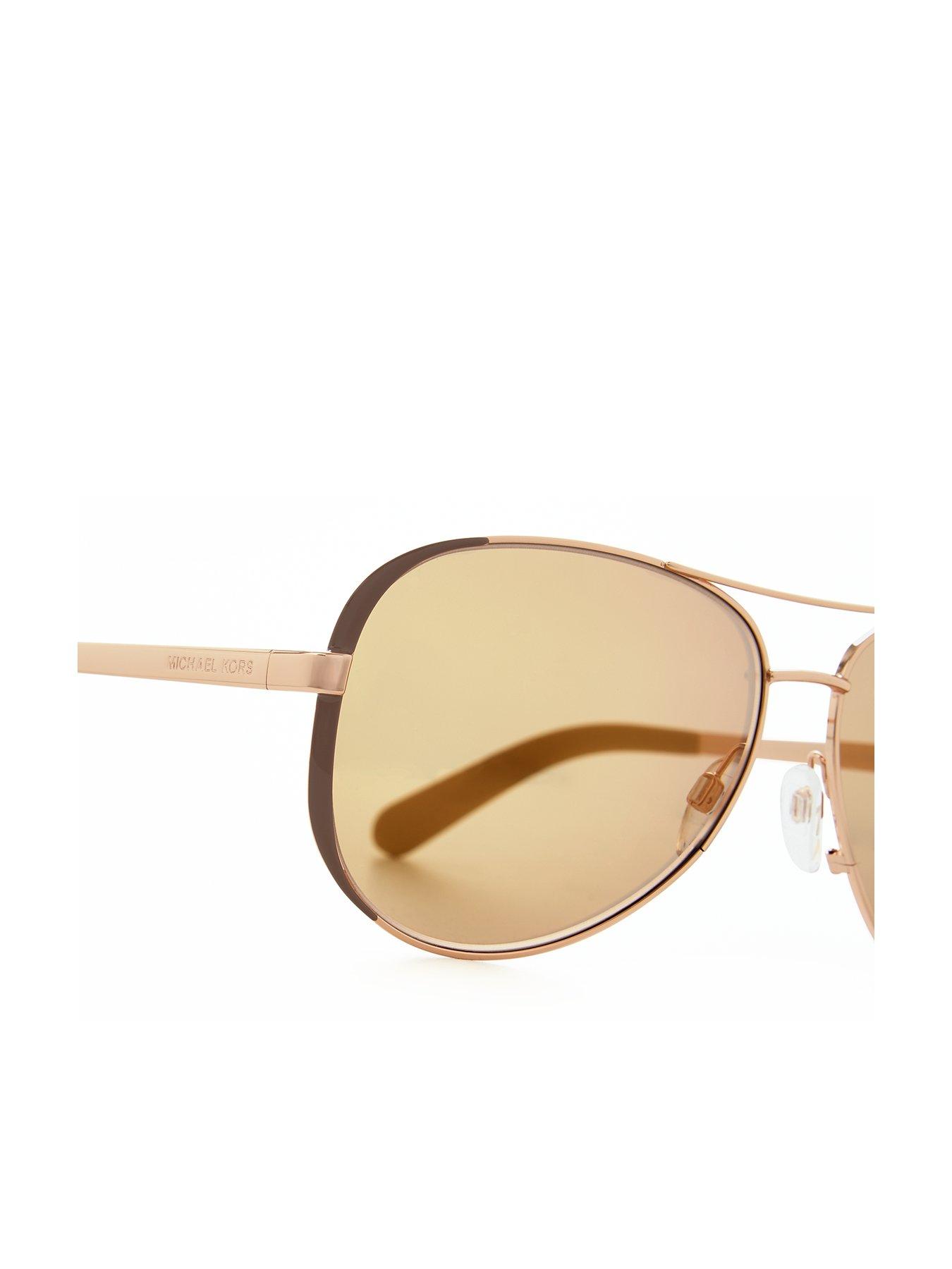 Image 3 of 5 of Michael Kors Chelsea Pilot&nbsp;Sunglasses - Rose Gold/Taupe