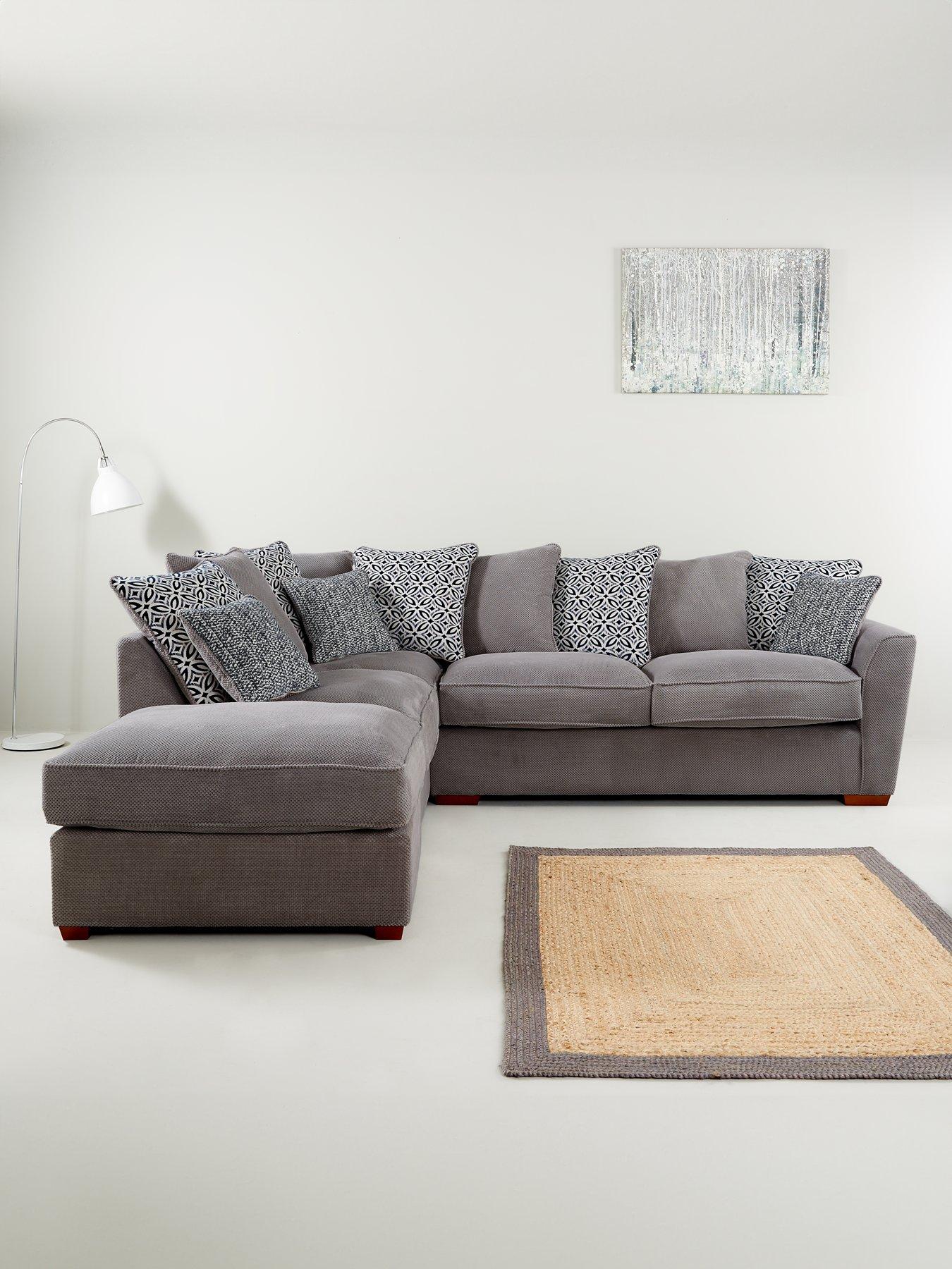 Image of Very Home Bloom Fabric Left Hand Corner Group Sofa