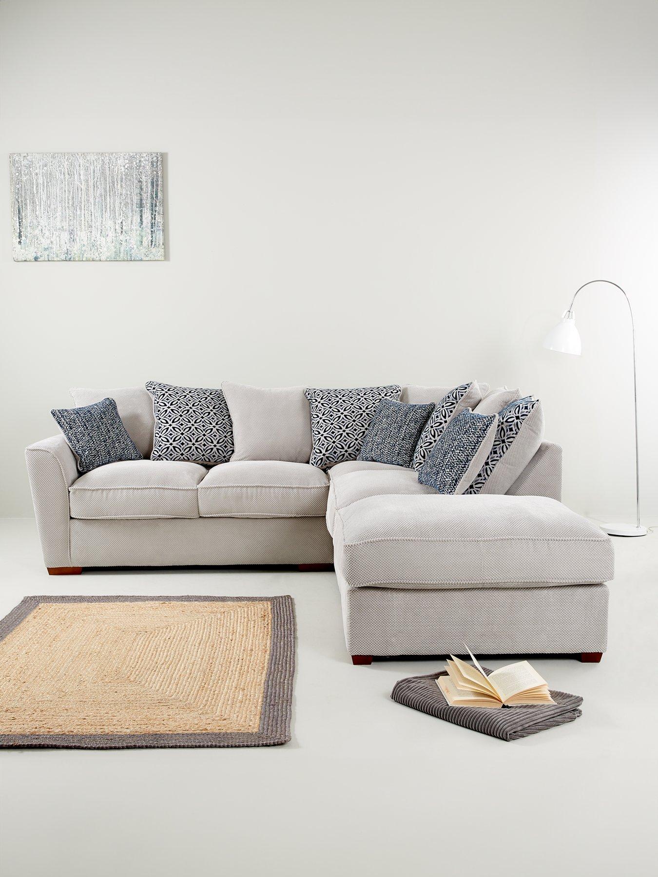 Image 1 of 4 of Very Home Bloom Fabric Right-Hand Corner Group Sofa Bed