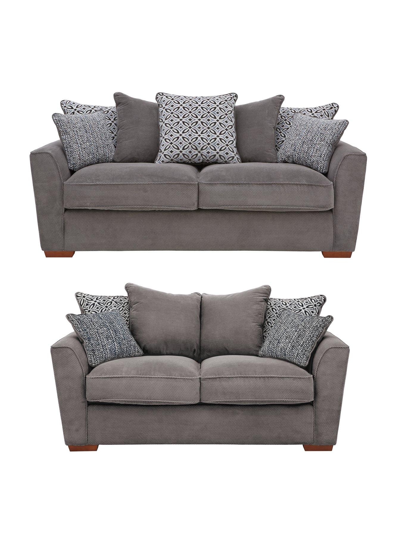 Image of Very Home Bloom Fabric 3 Seater + 2 Seater Sofa Set (Buy and SAVE!)