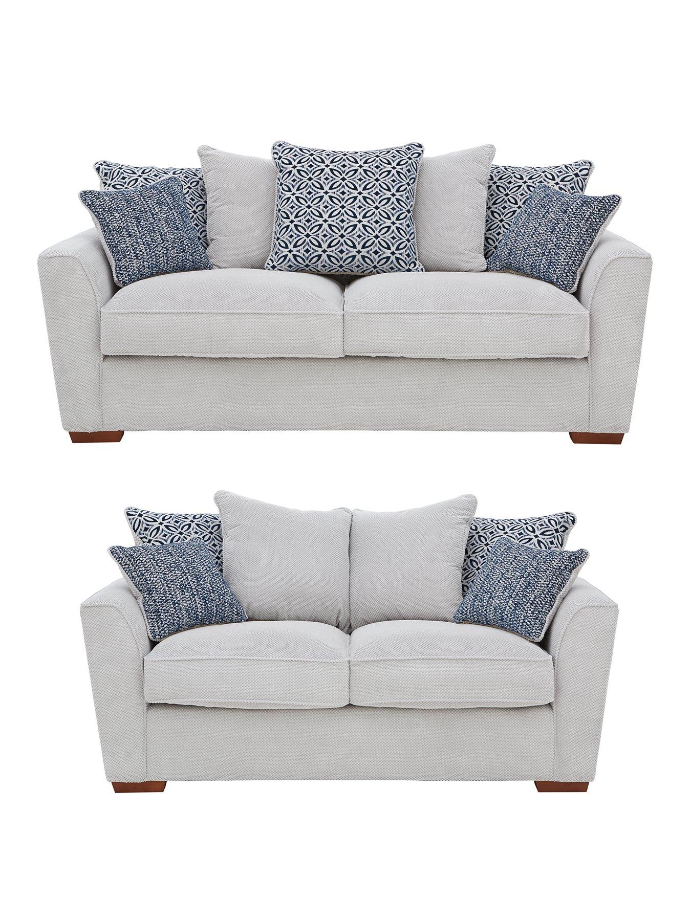 Image 1 of 4 of Very Home Bloom Fabric 3&nbsp;Seater&nbsp;+ 2&nbsp;Seater Sofa Set (Buy and SAVE!)&nbsp;- Made to Order in the UK
