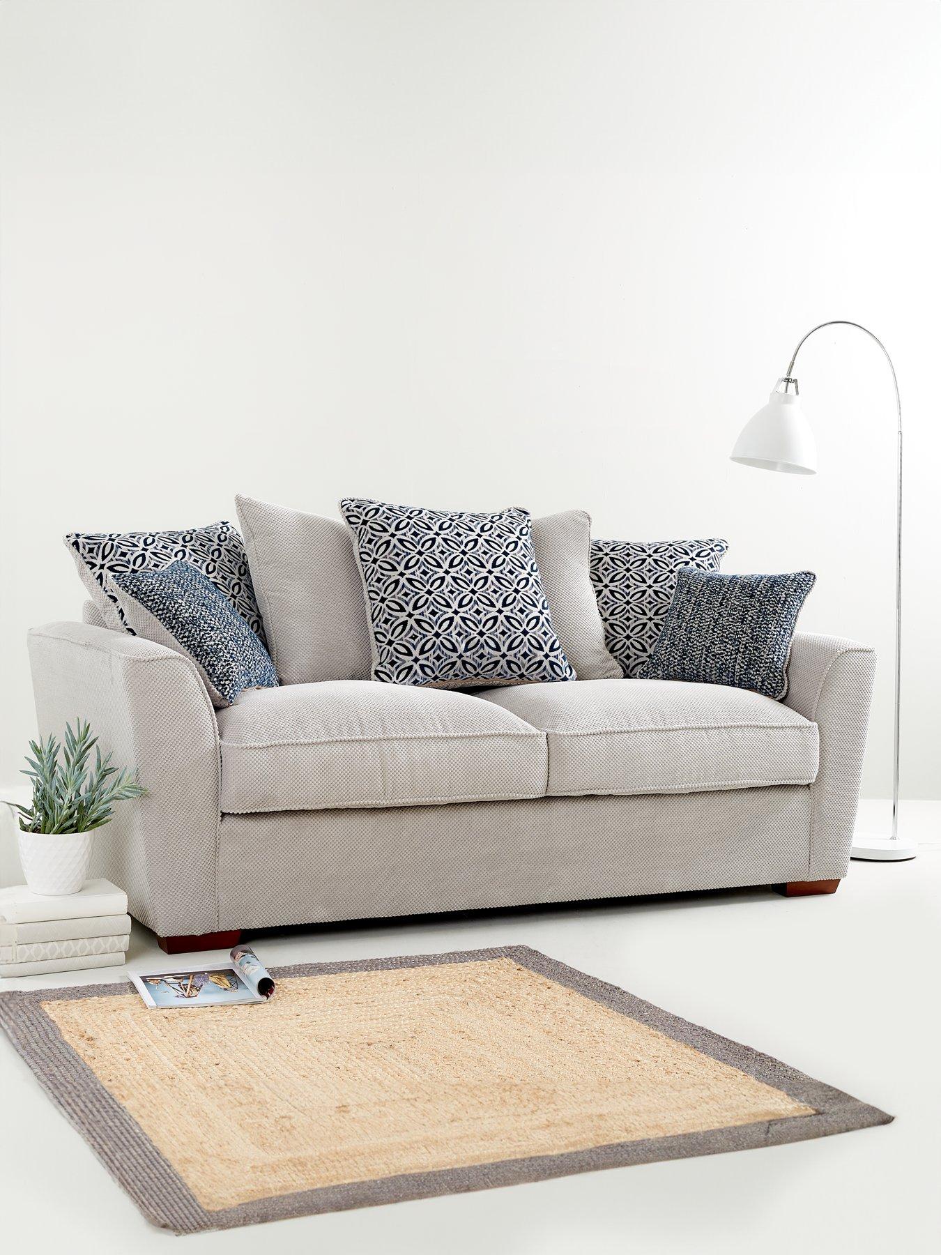 Image 1 of 5 of Very Home Bloom Fabric 3&nbsp;Seater Sofa&nbsp;- Made to Order in the UK