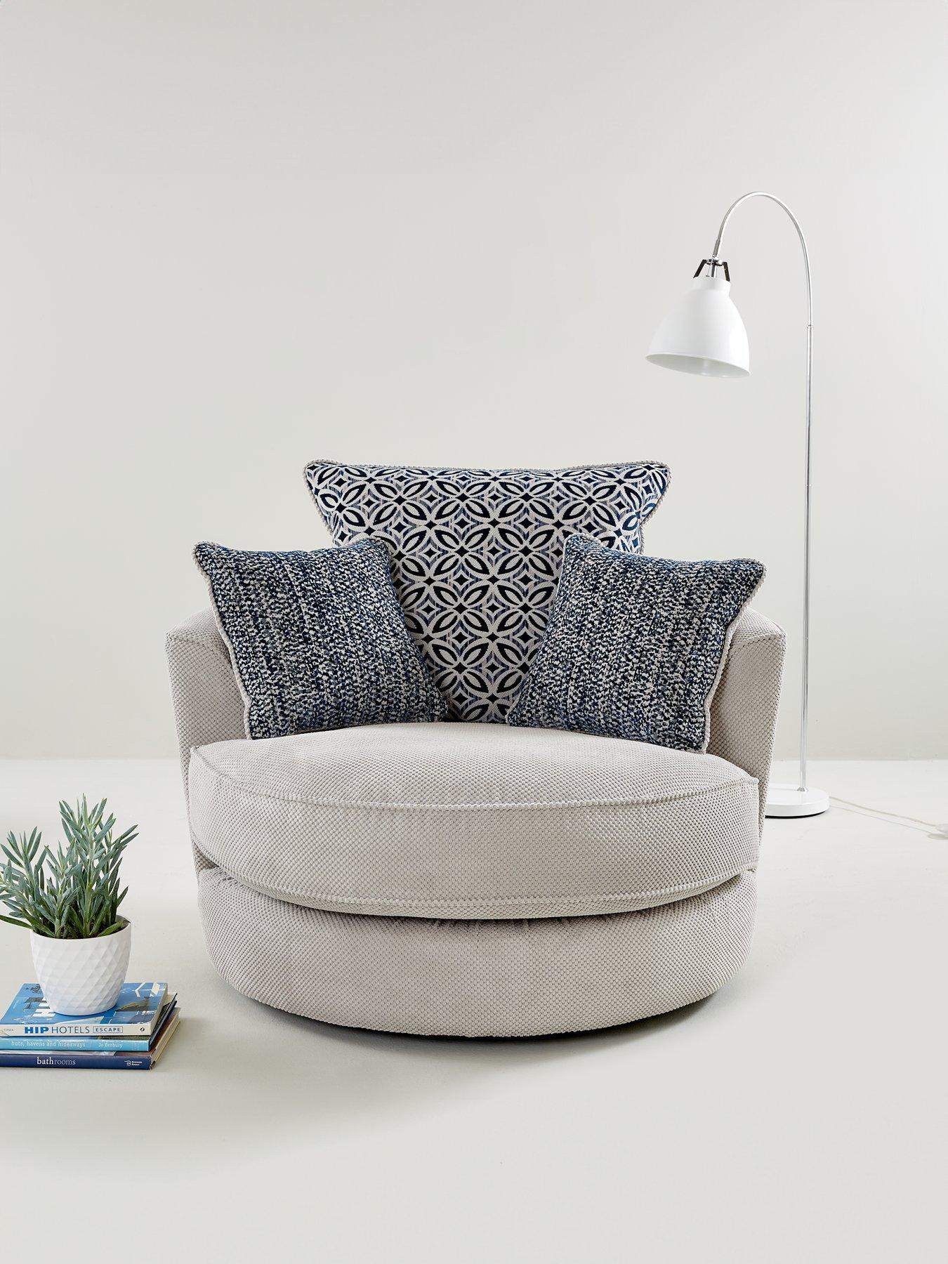 Round swivel deals sofa chair