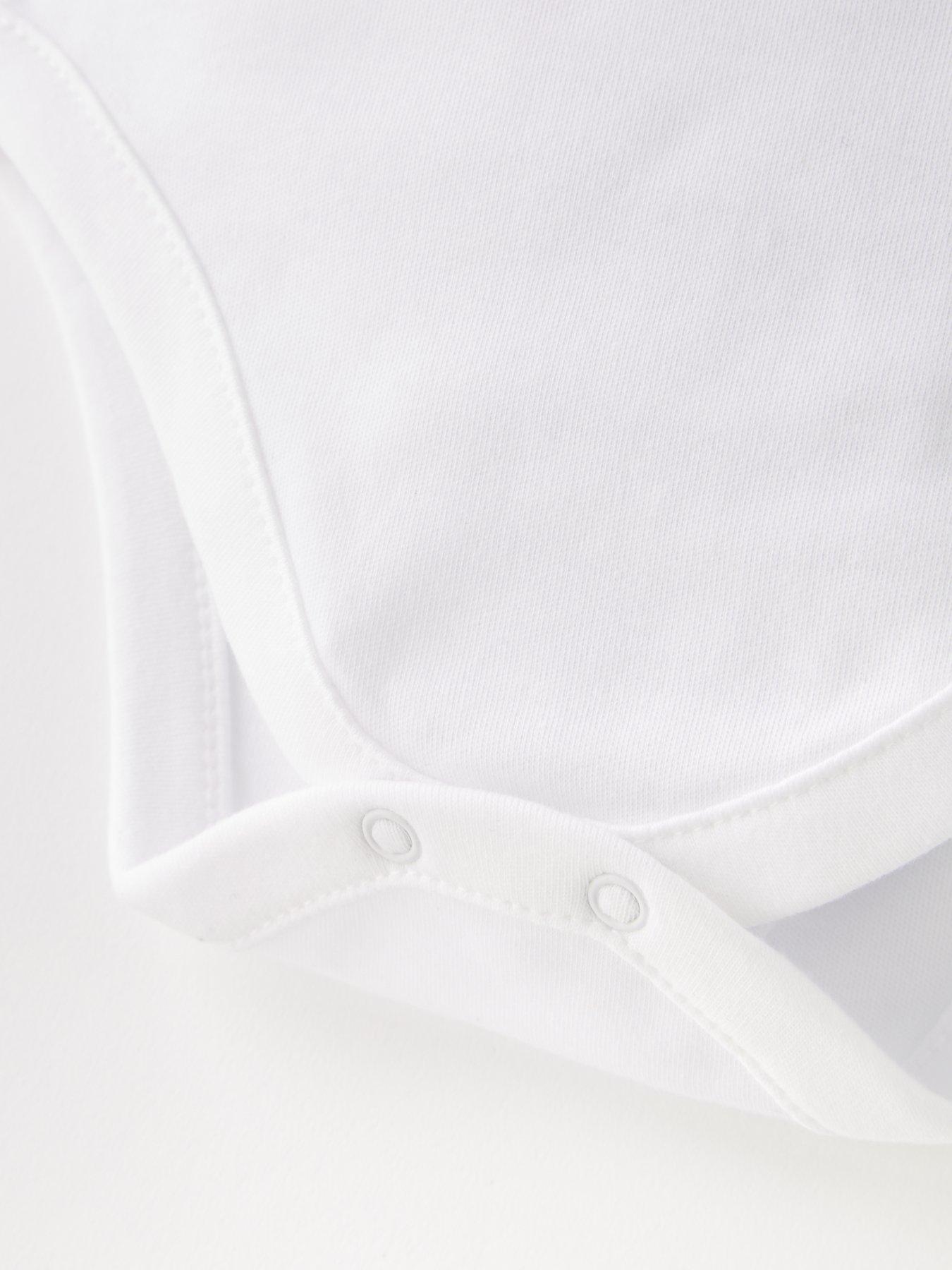 Image 4 of 4 of The Very Collection Baby Unisex 5 Pack Sleeveless Bodysuits - White