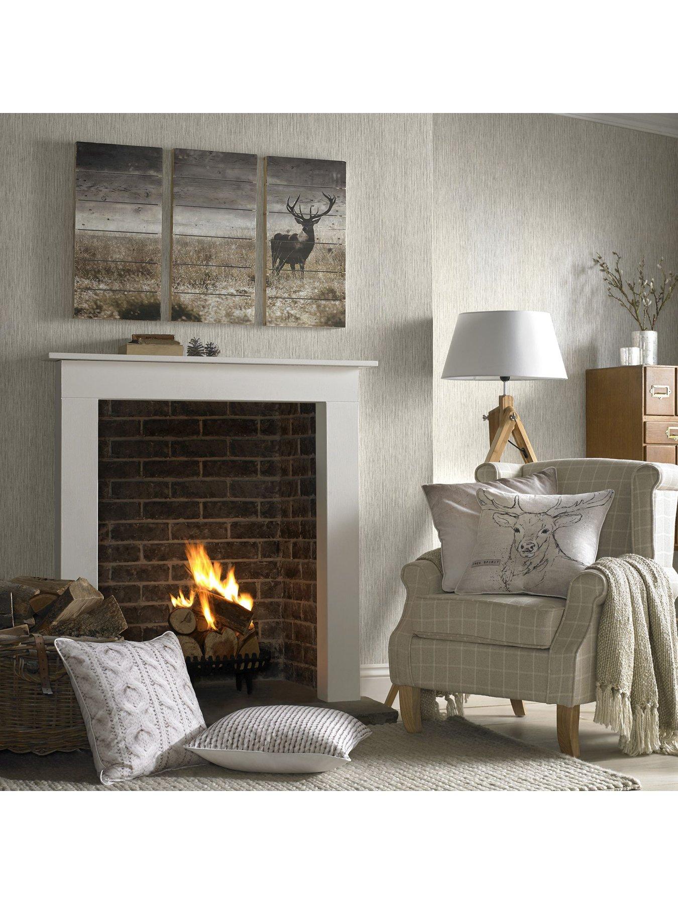 Image 3 of 3 of Art For The Home Highland Stag Print on&nbsp;Fir Wood