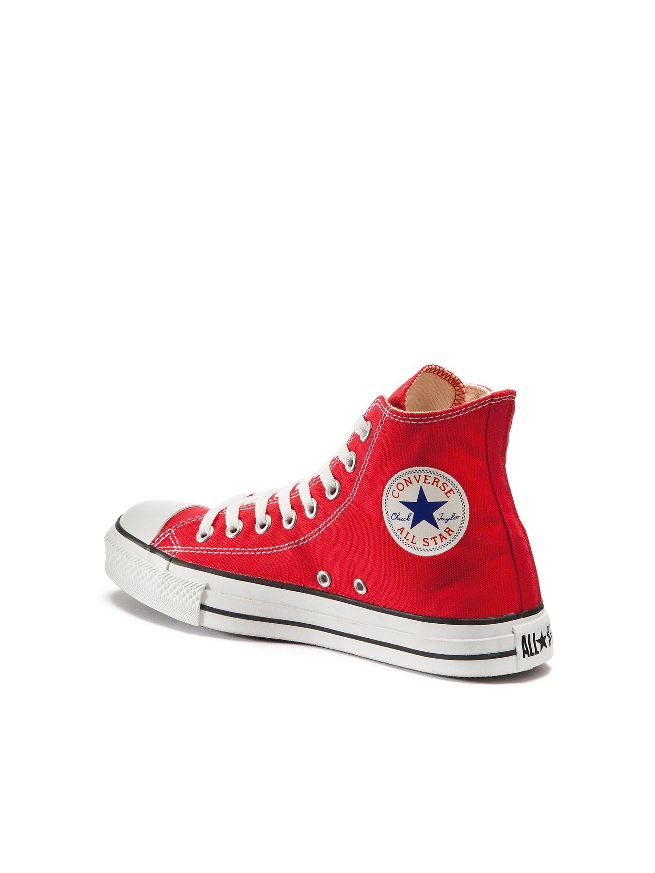 Mens red converse trainers sale