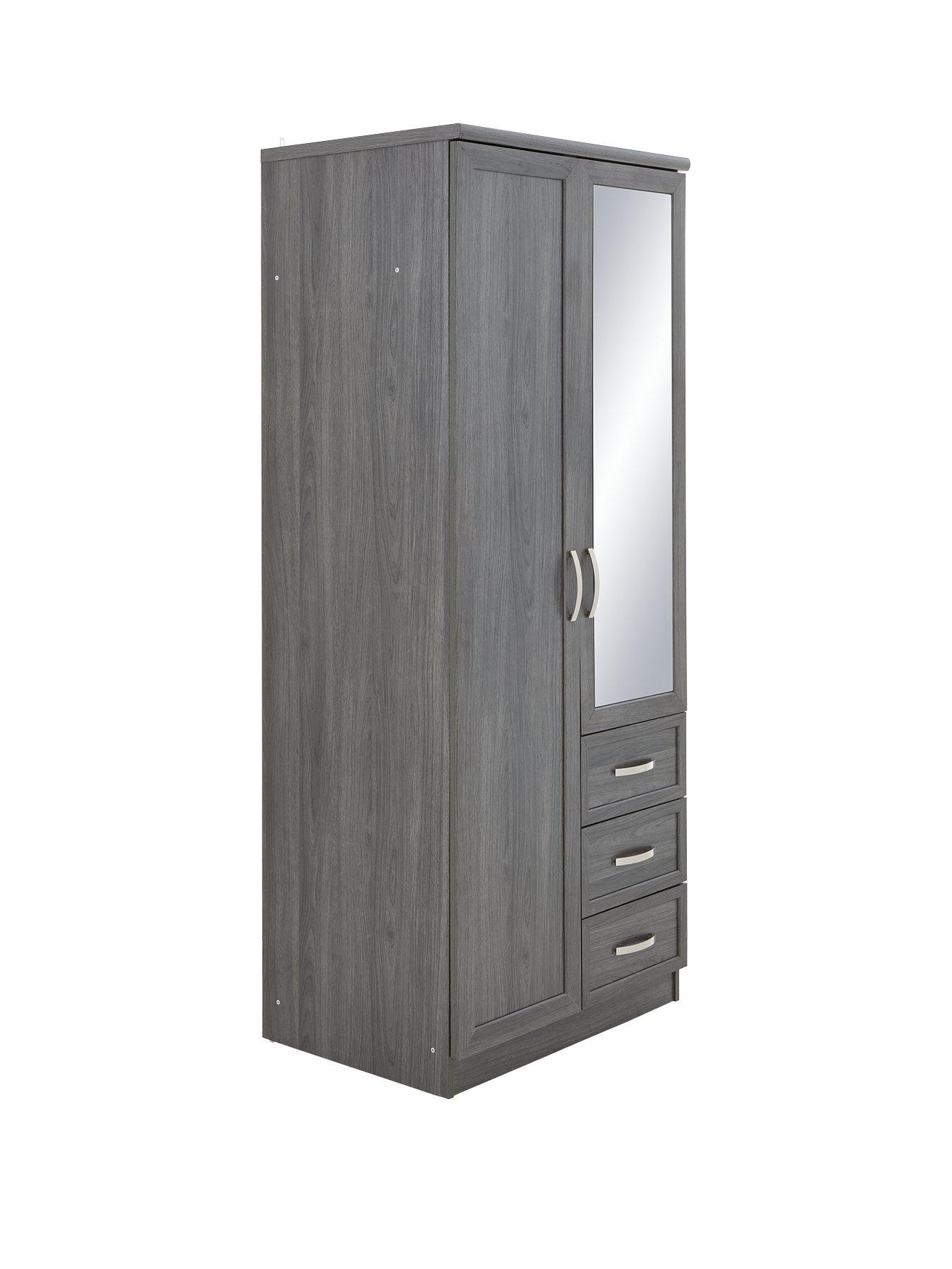 Image 3 of 7 of The Very Collection Camberley 2 Door, 3 Drawer Mirrored Wardrobe