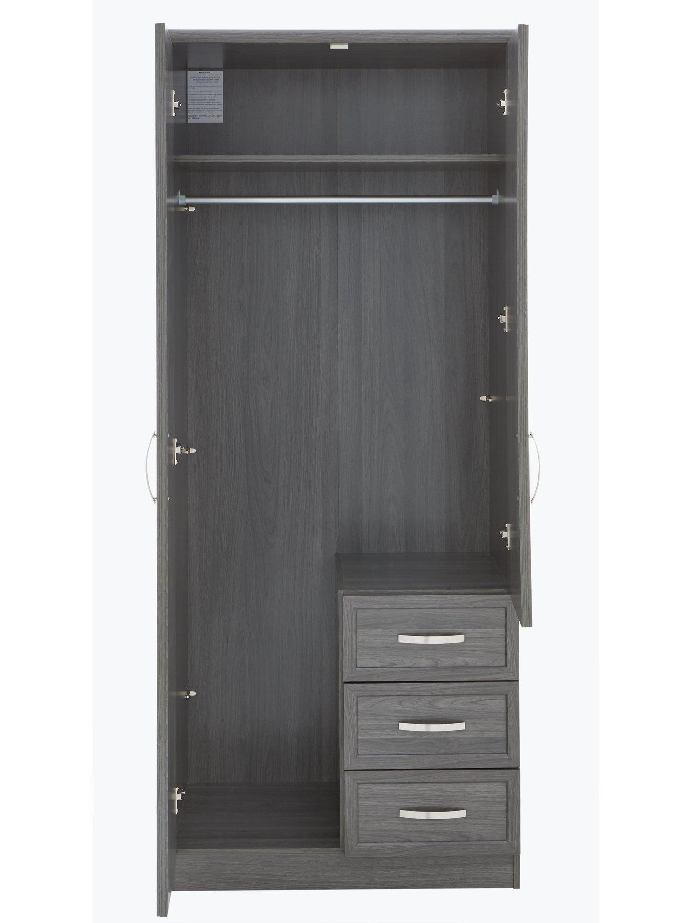 Image 4 of 7 of The Very Collection Camberley 2 Door, 3 Drawer Mirrored Wardrobe