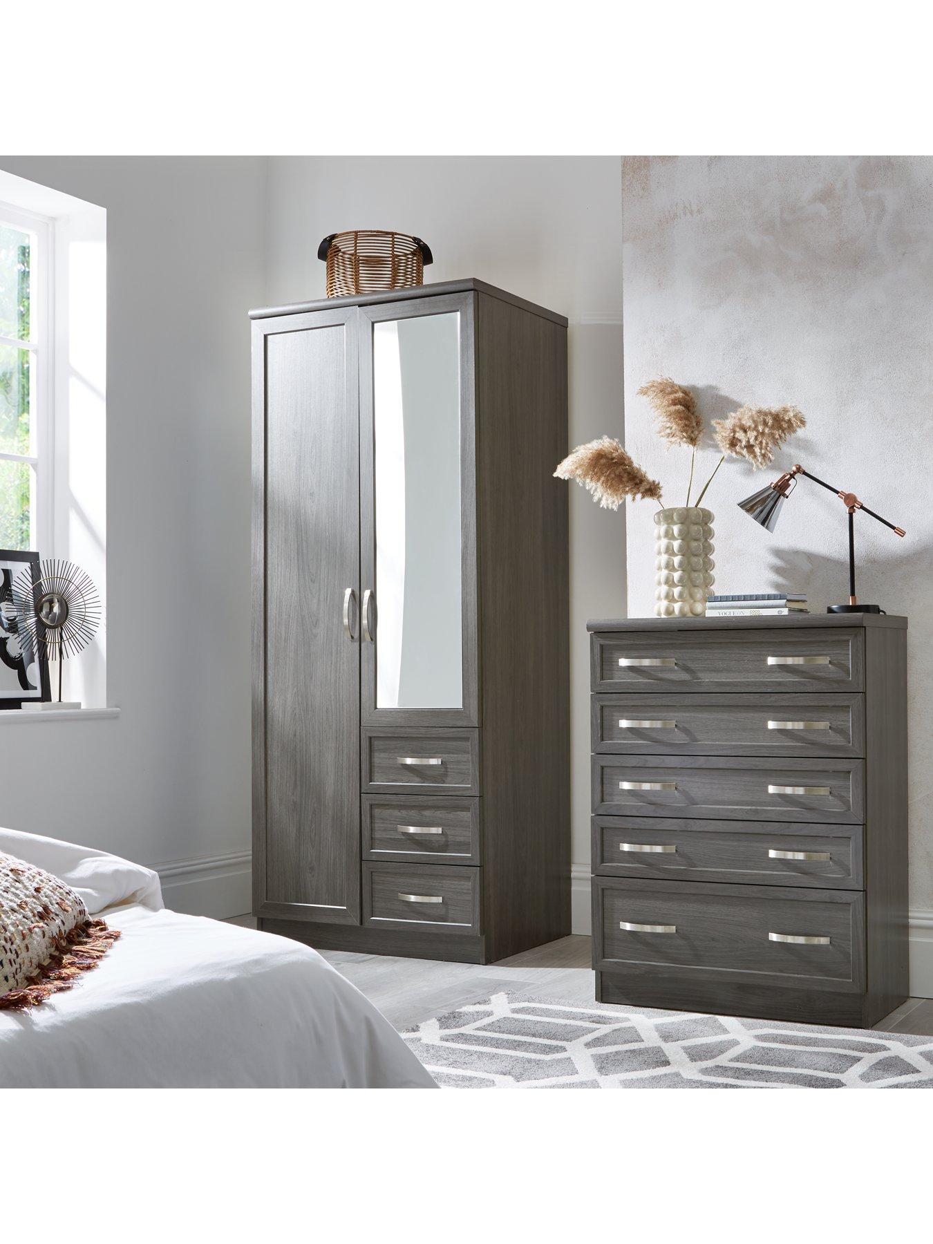 Image 6 of 7 of The Very Collection Camberley 2 Door, 3 Drawer Mirrored Wardrobe