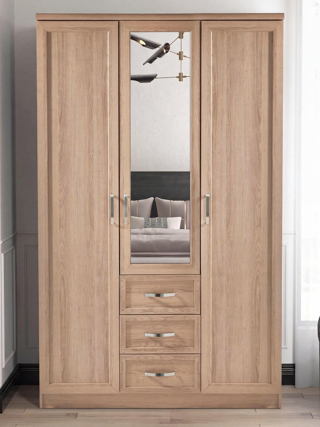 the-very-collection-camberley-3-door-3-drawer-mirrored-wardrobe