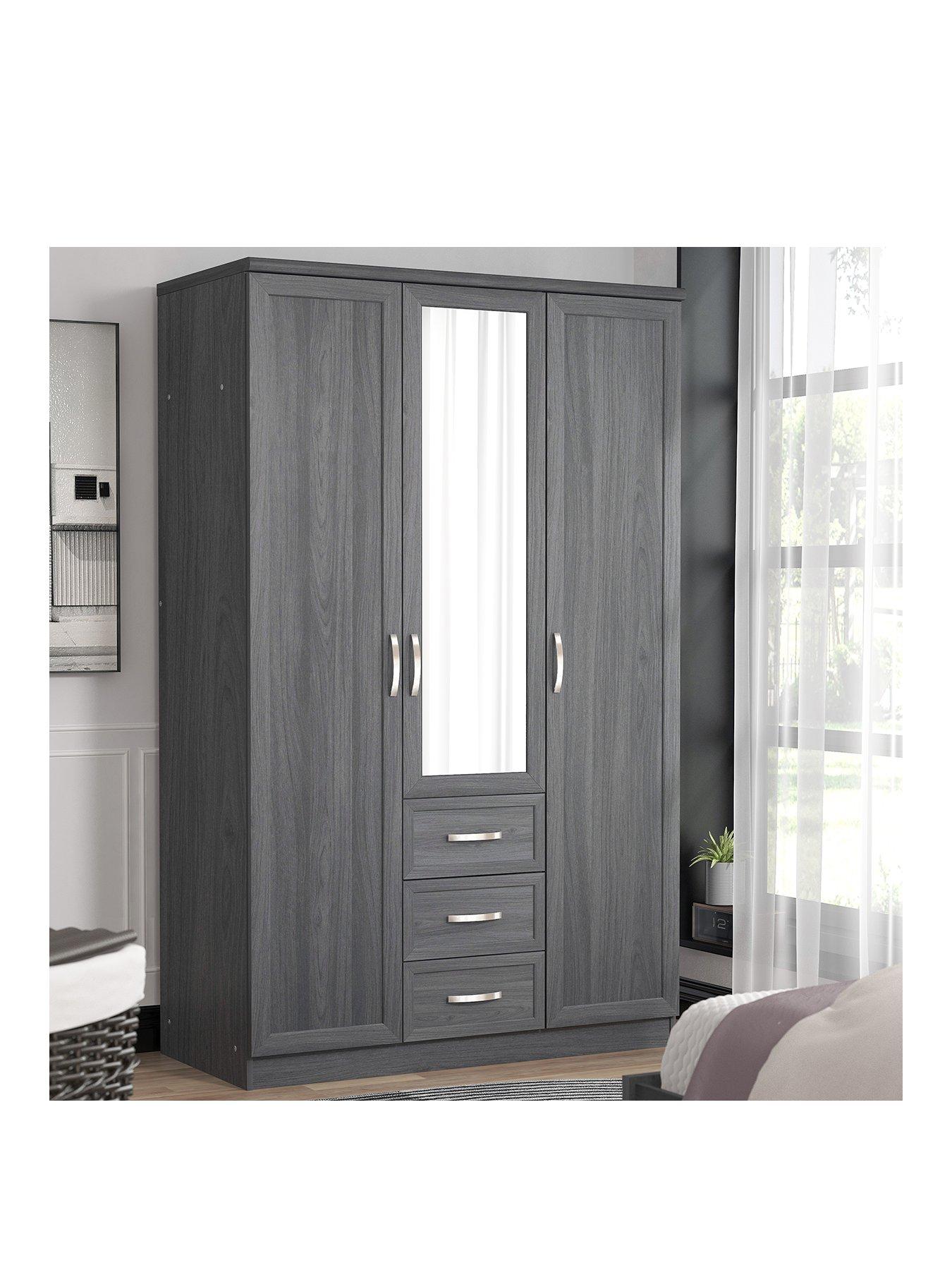 Image 3 of 6 of The Very Collection Camberley 3 Door, 3 Drawer Mirrored Wardrobe