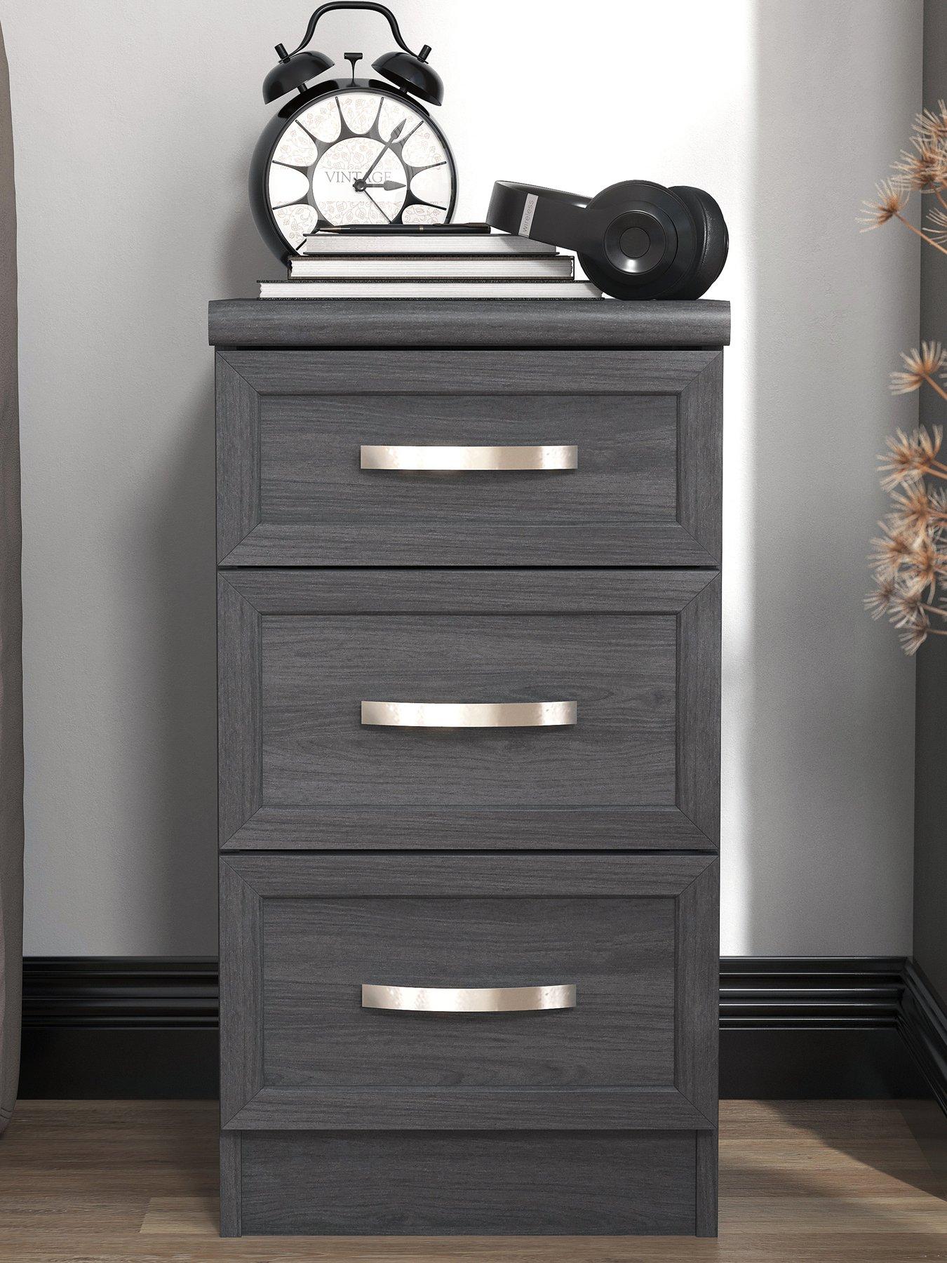 undefined Camberley 3 Drawer Graduated Bedside Chest