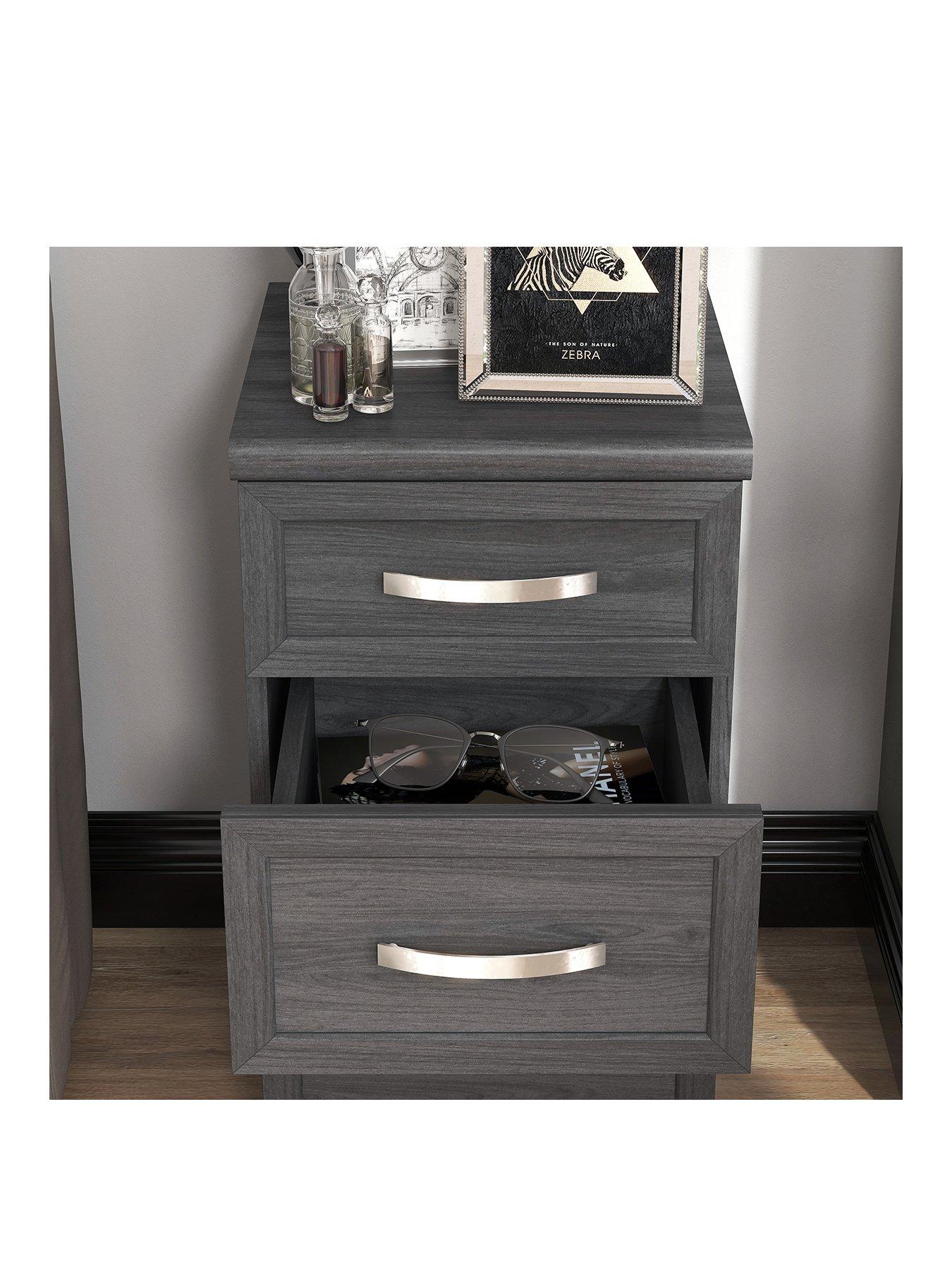 Very Home Camberley 3 Drawer Graduated Bedside Chest | Very Ireland