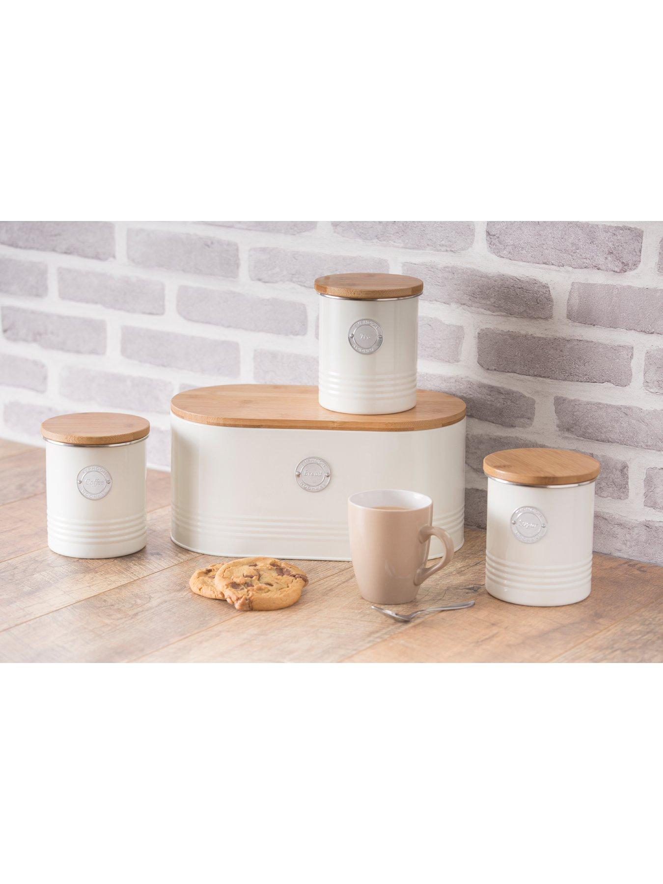 Image 2 of 5 of Typhoon Living Tea, Coffee and Sugar Storage Canisters - Cream