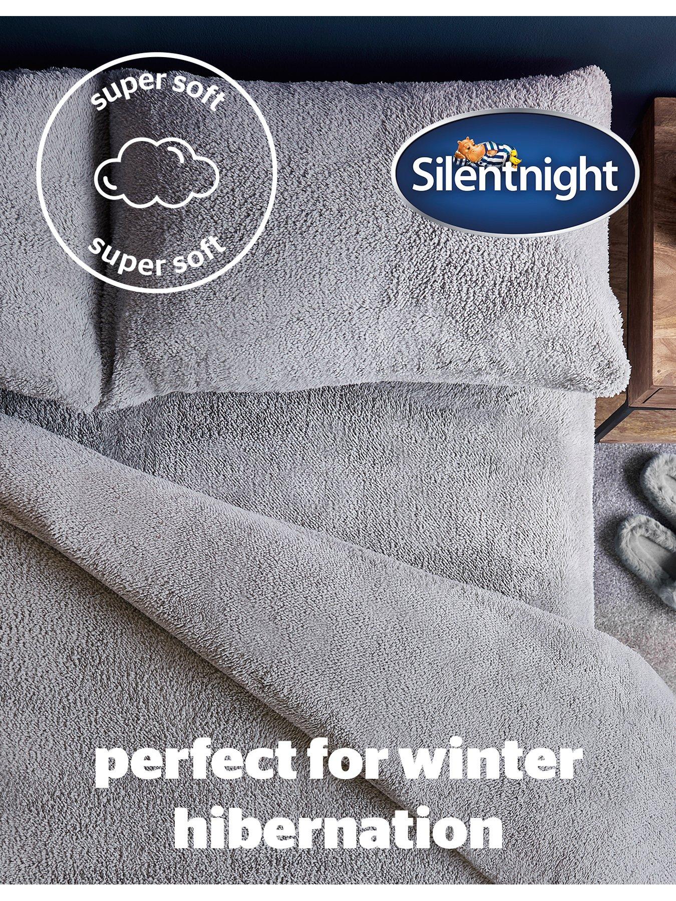 silentnight-super-soft-teddy-fleece-duvet-cover-set-silverback