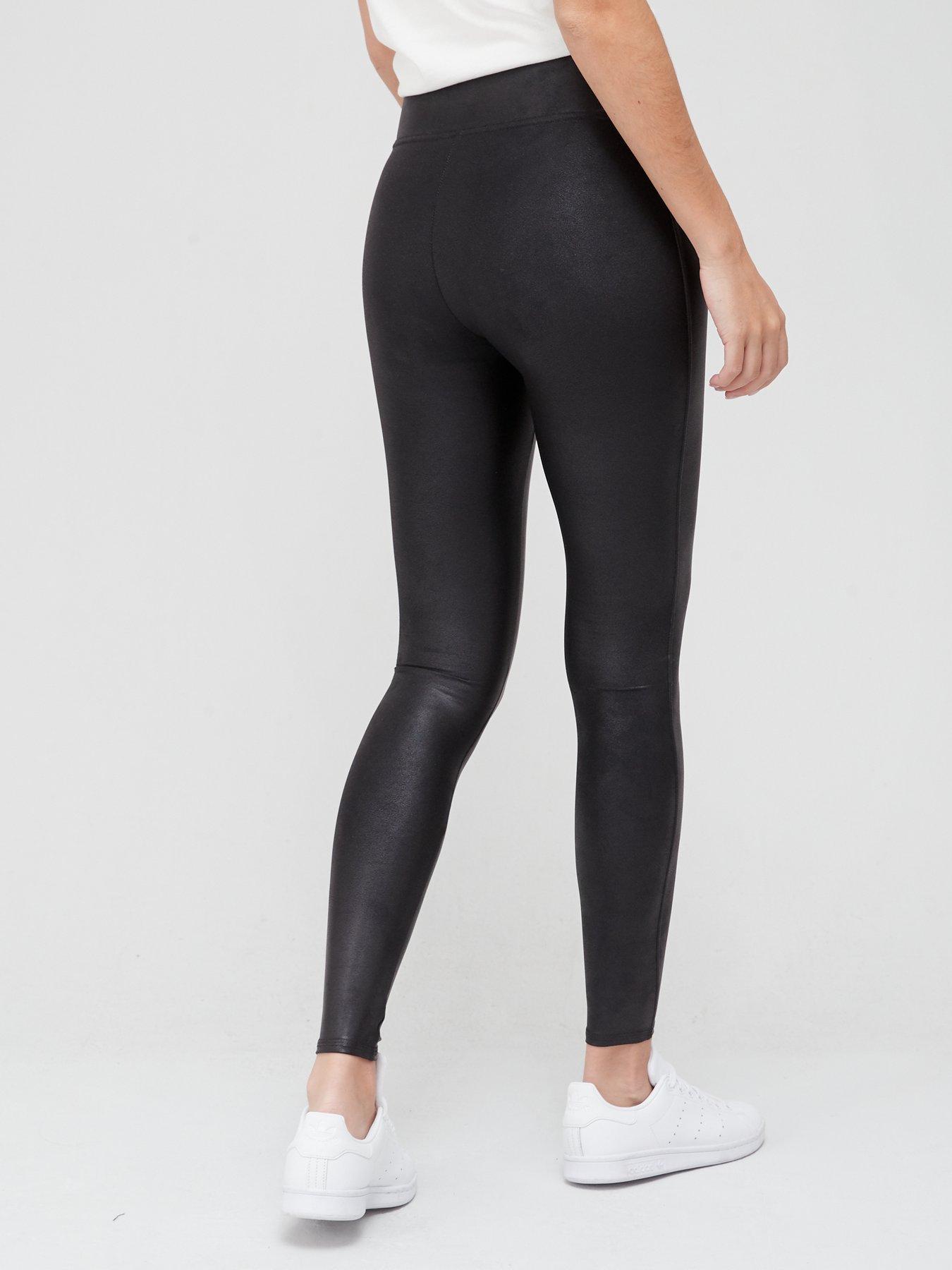 Image 2 of 4 of Spanx Spanx Faux Leather Medium Control Legging - Black