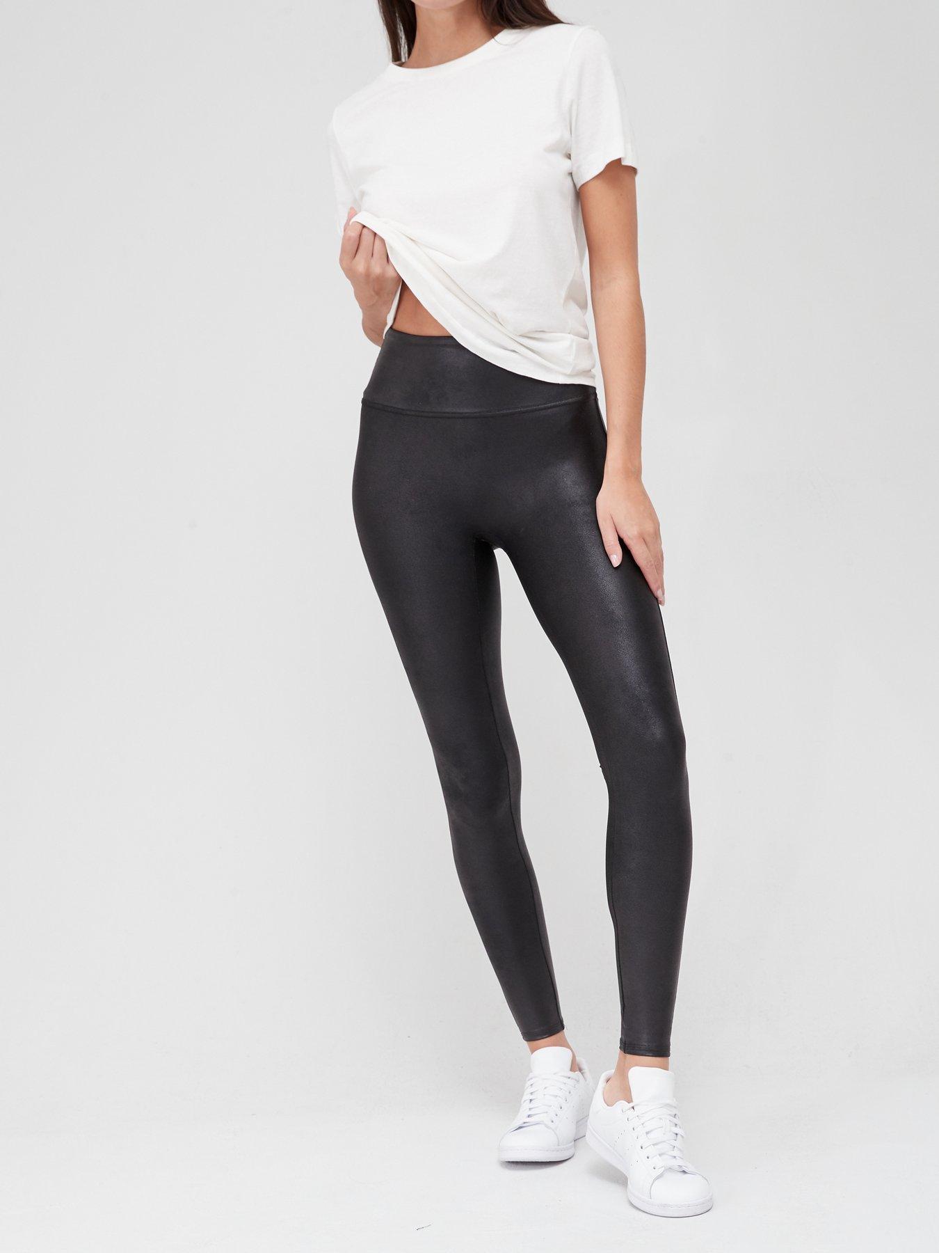 Buy SPANX® Curve Medium Control Faux Leather Shaping Leggings from