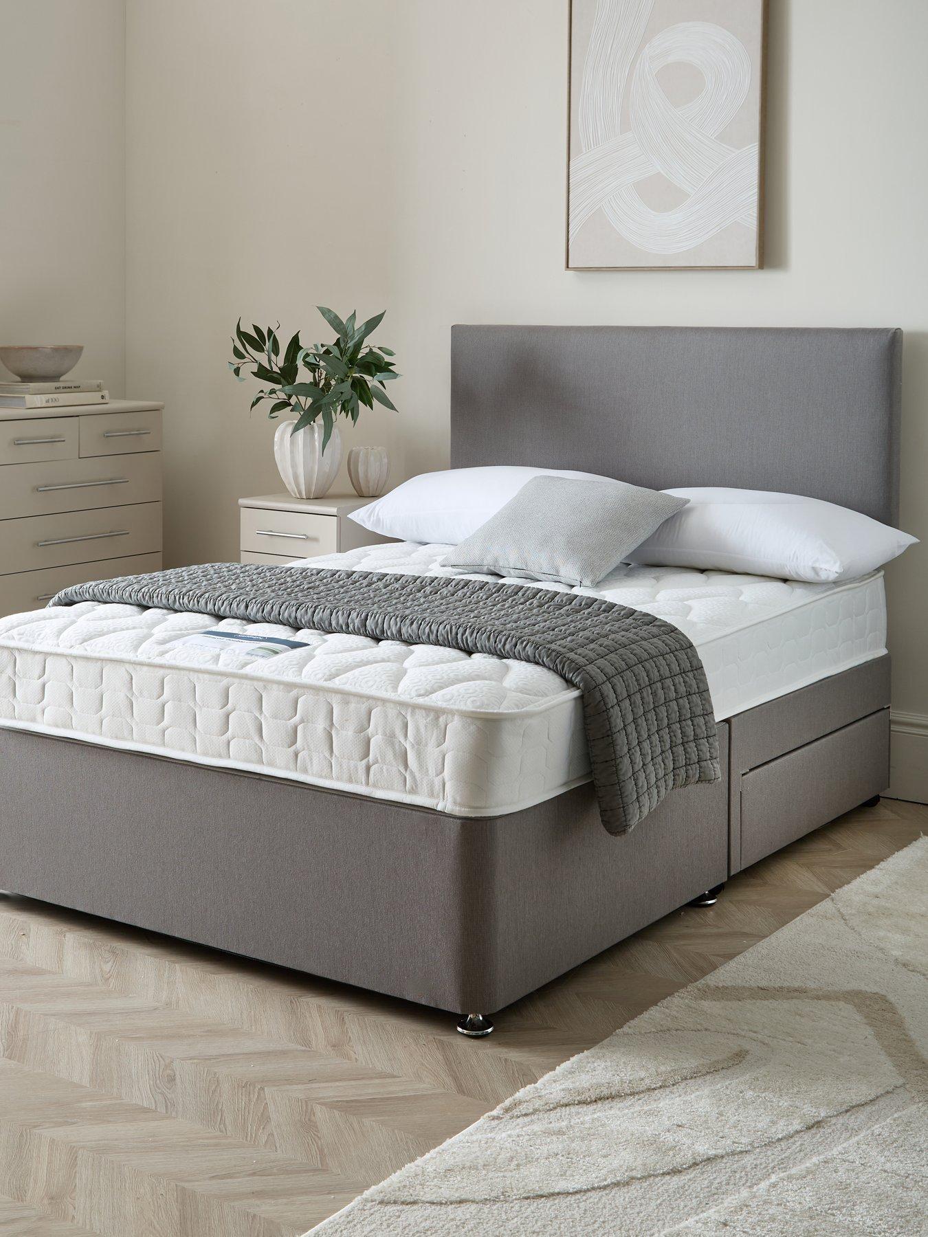 Image 1 of 7 of Silentnight Miracoil 3 Memory Divan Bed with Storage Options &ndash; Firm
