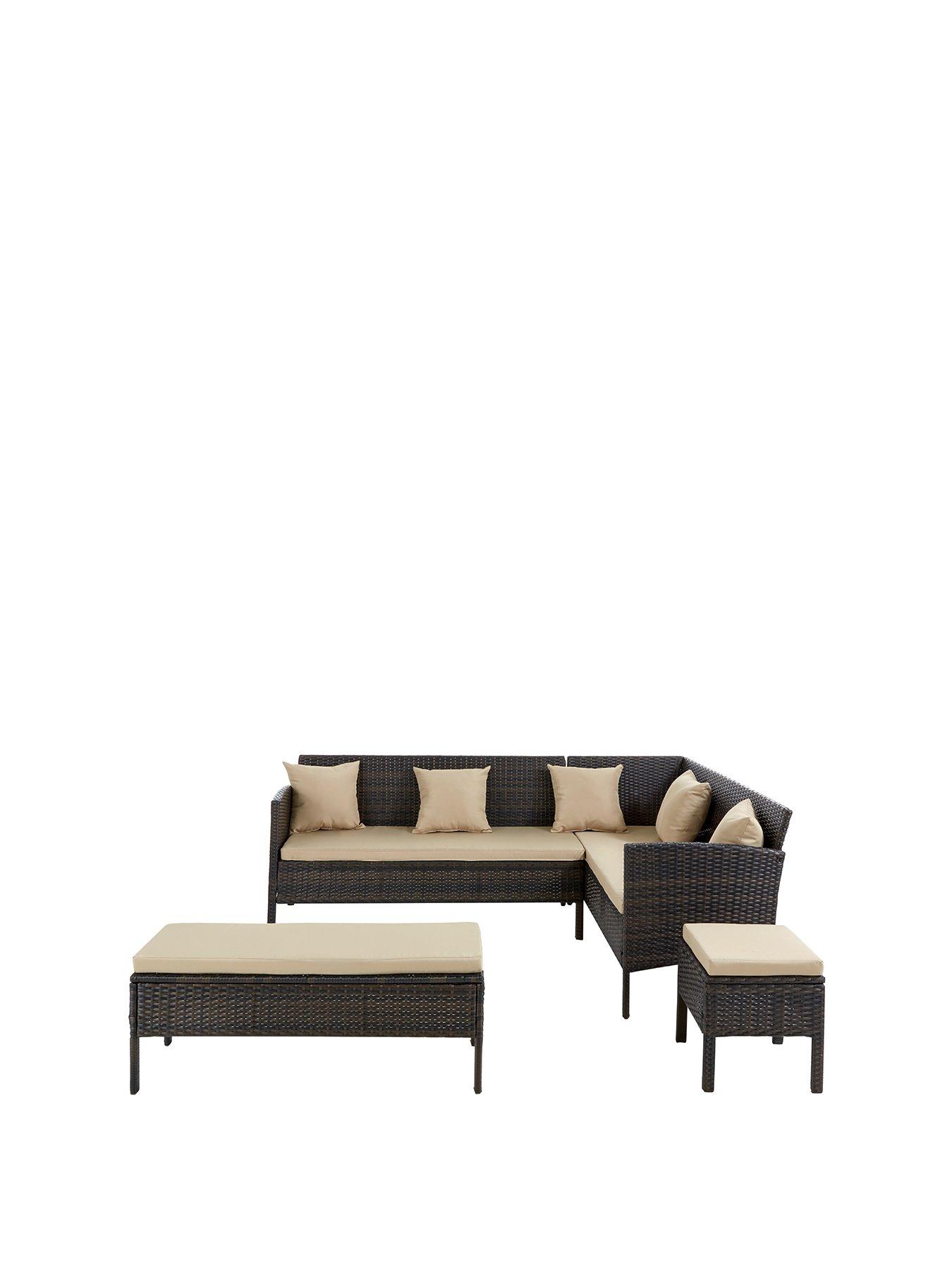 Image 3 of 5 of Very Home Monte Carlo Corner Dining Set (Seats Up To 8 People)