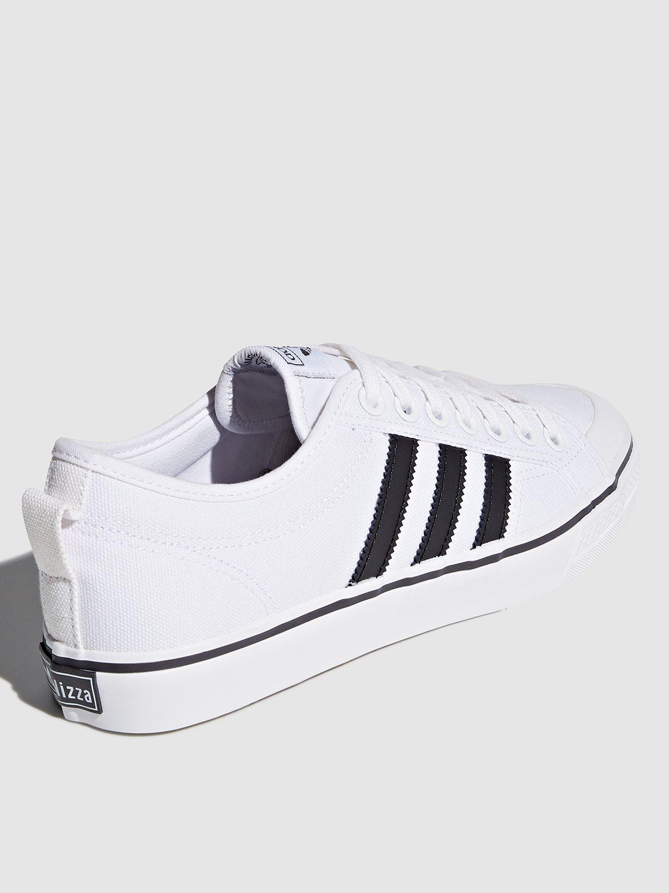 Adidas white 2024 nizza trainers