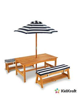 kidkraft-outdoor-picnic-table-amp-bench-set-with-cushions-amp-umbrella