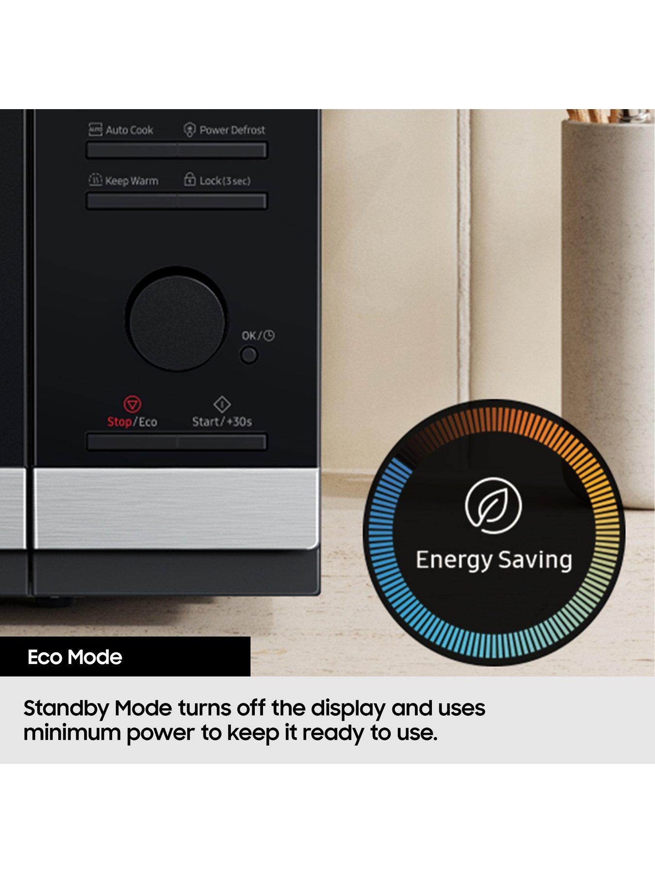 Image 5 of 8 of Samsung MC28H5013AS/EU 28-Litre Convection Microwave Oven with Ceramic Enamel Interior - Silver