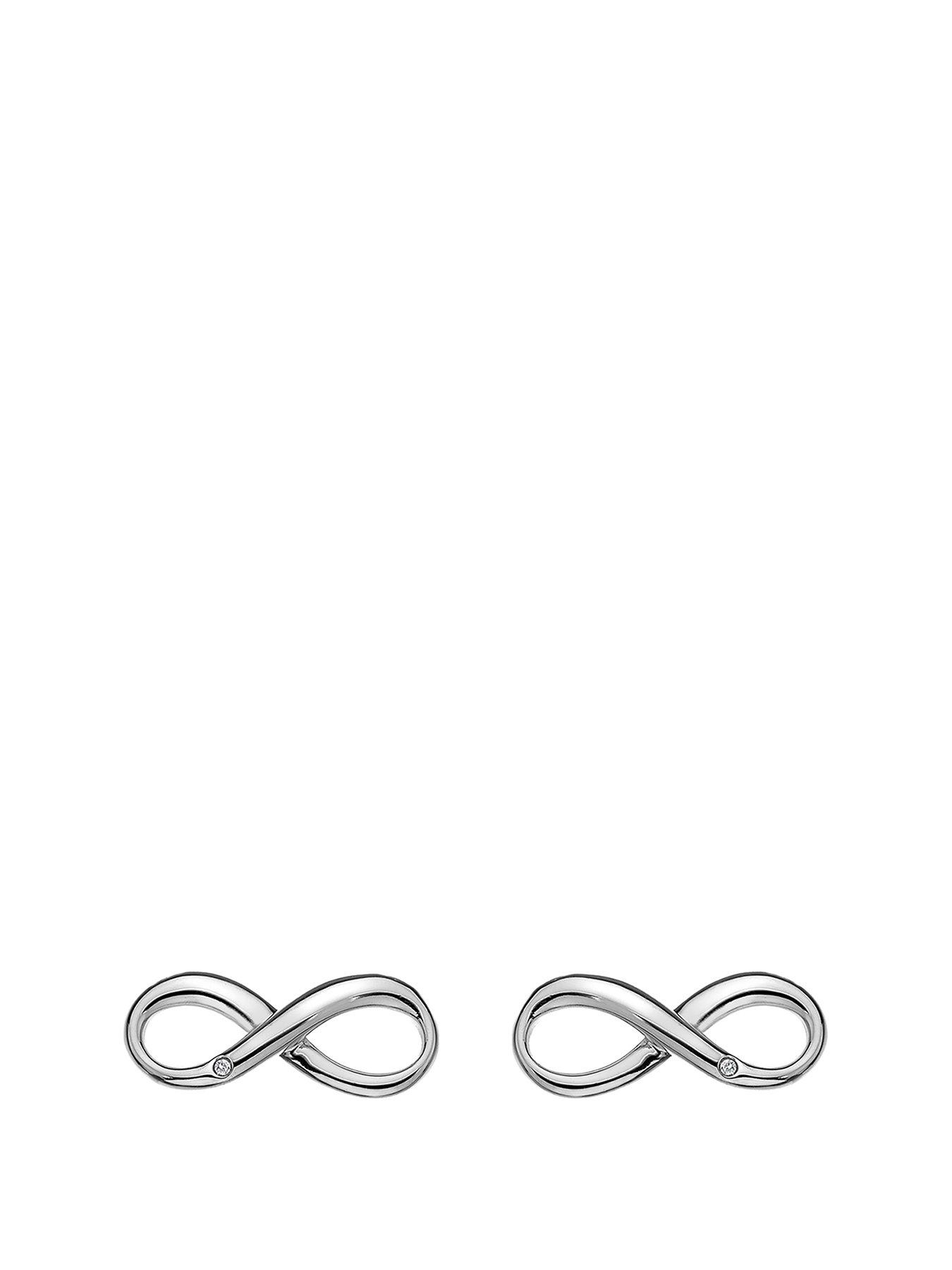 Hot Diamonds Hot Diamonds Sterling Silver Infinity Earrings