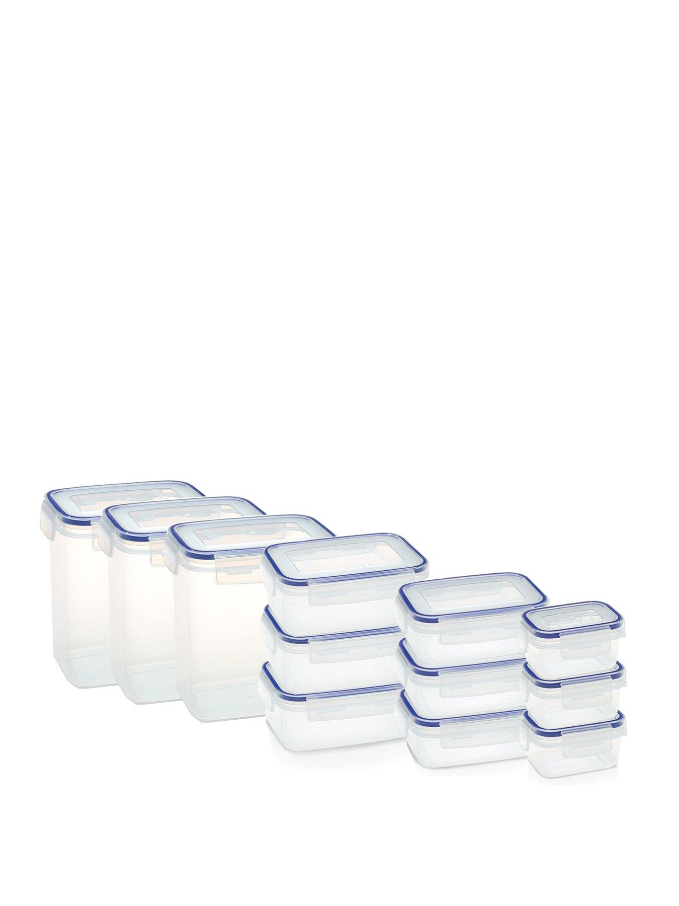 Addis Premium Tidy Drawer Soft Base Storage Boxes White Grey Set of 3 