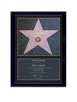 framed-star-of-fame-personalised-print