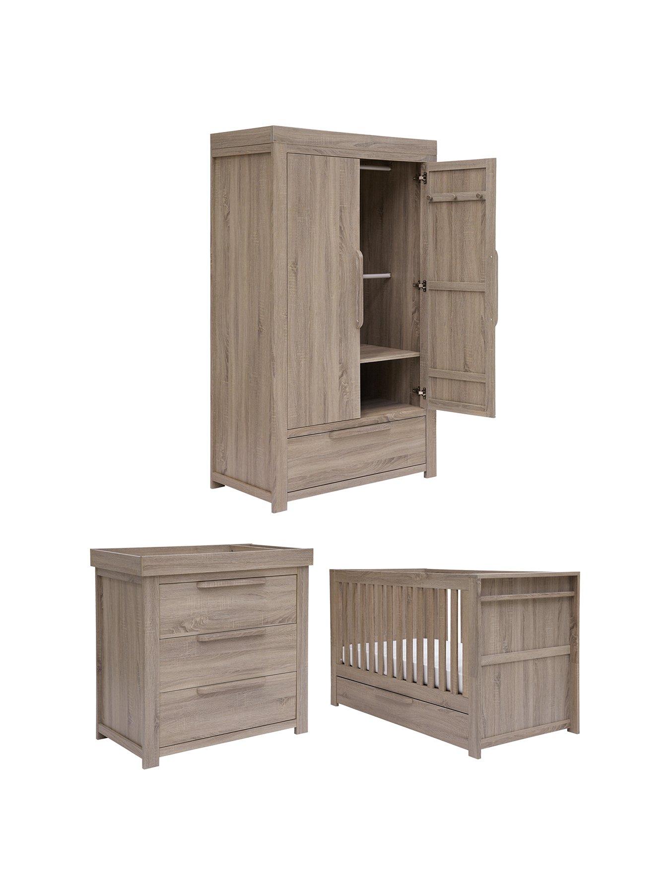 Image 1 of 7 of Mamas & Papas Franklin Cot Bed, Dresser Changer and Wardrobe