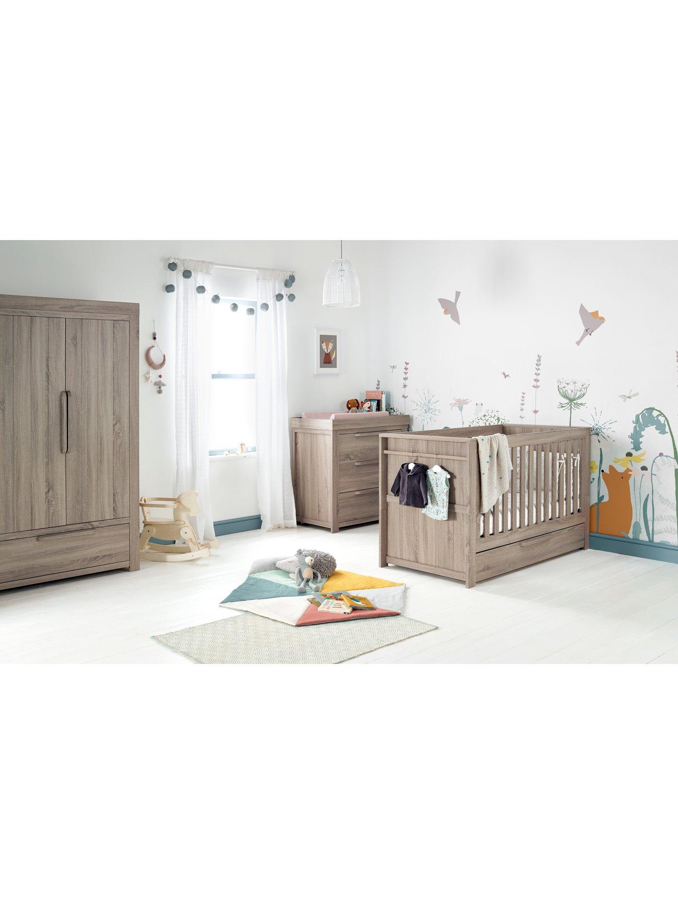 Image 2 of 7 of Mamas & Papas Franklin Cot Bed, Dresser Changer and Wardrobe
